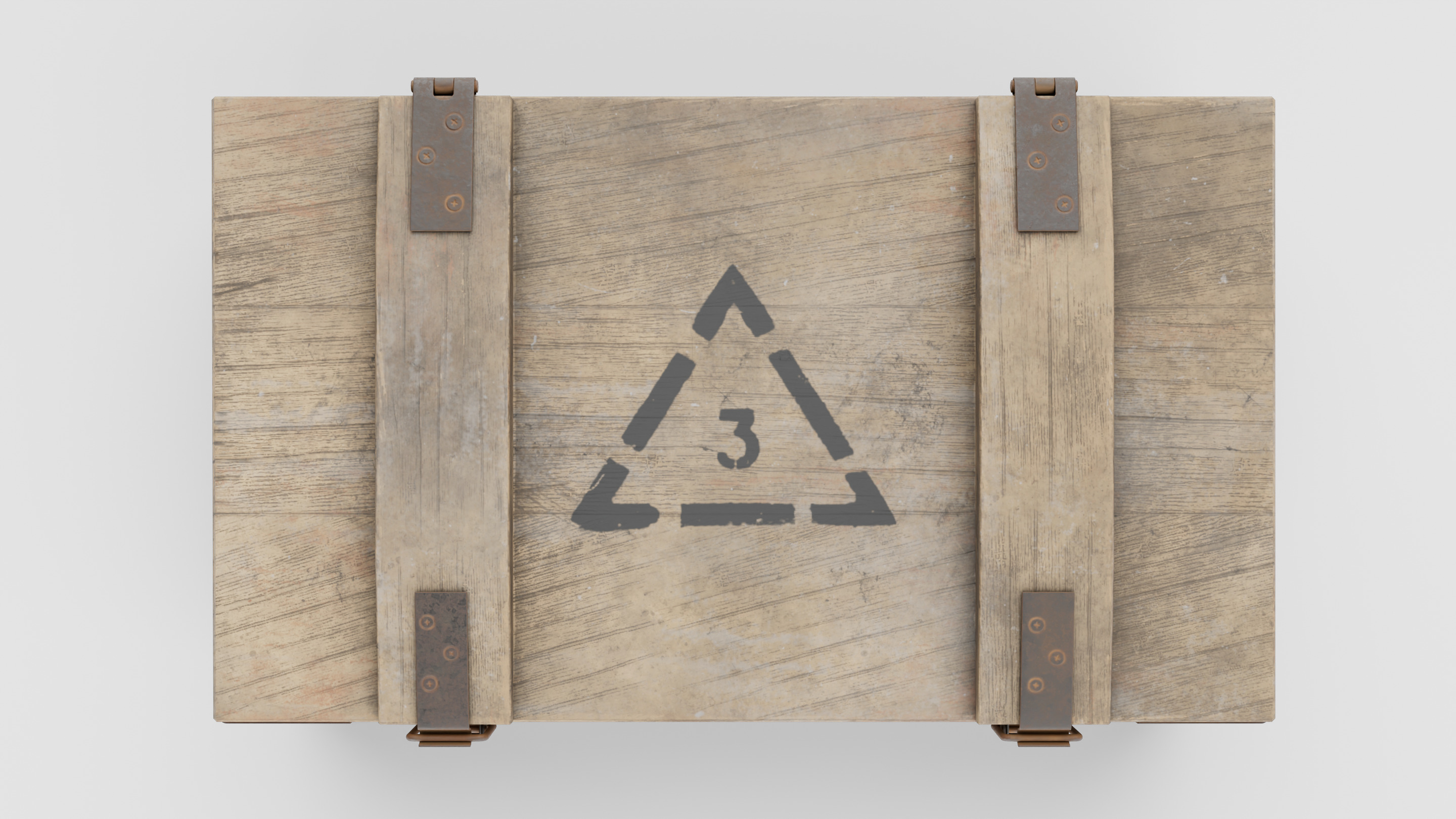 Military grenade box Low-poly 3D model_9