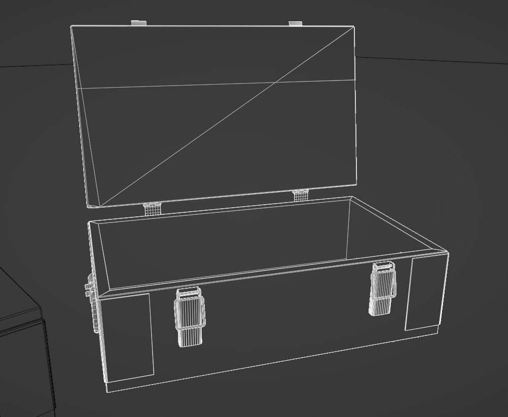 Military grenade box Low-poly 3D model_13