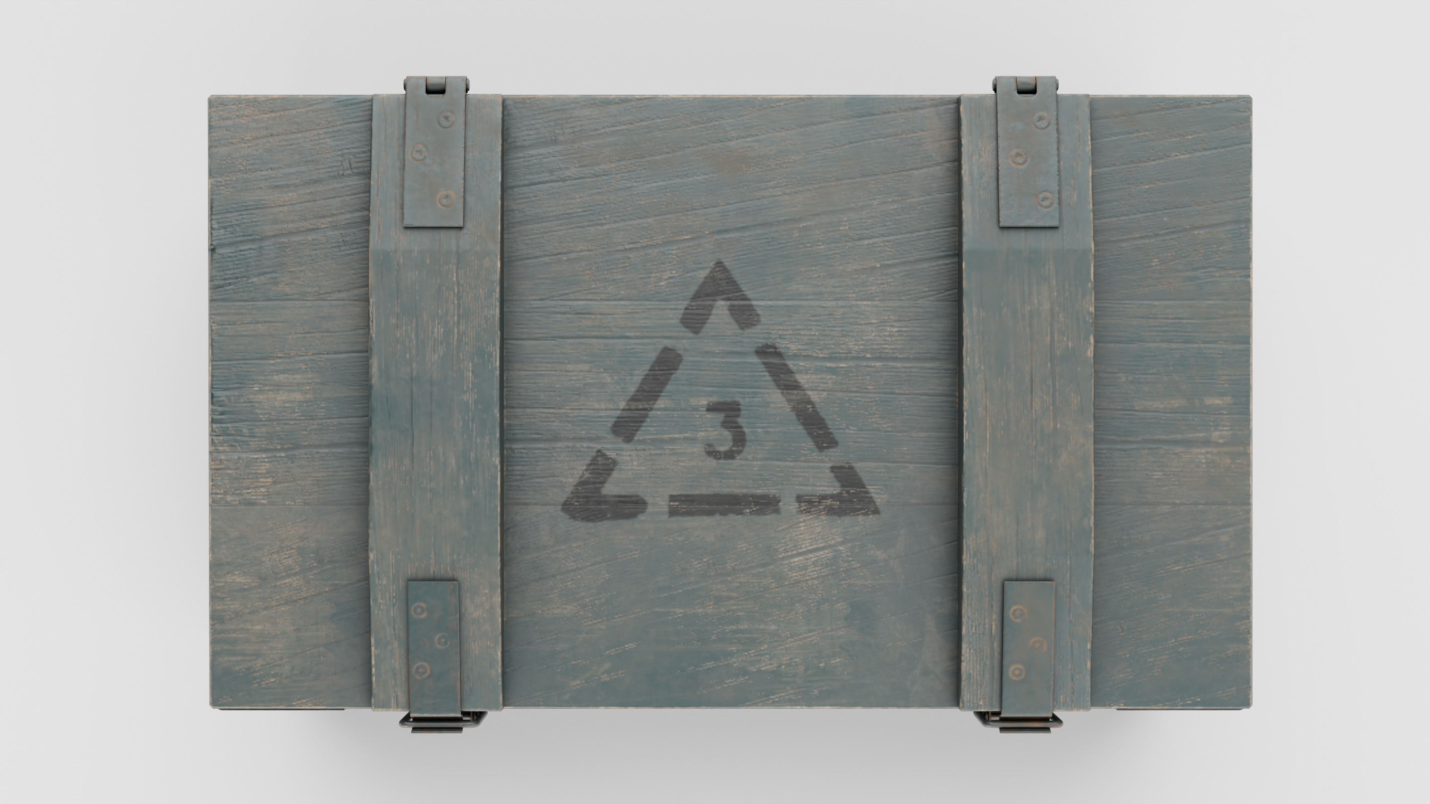 Military grenade box Low-poly 3D model_8