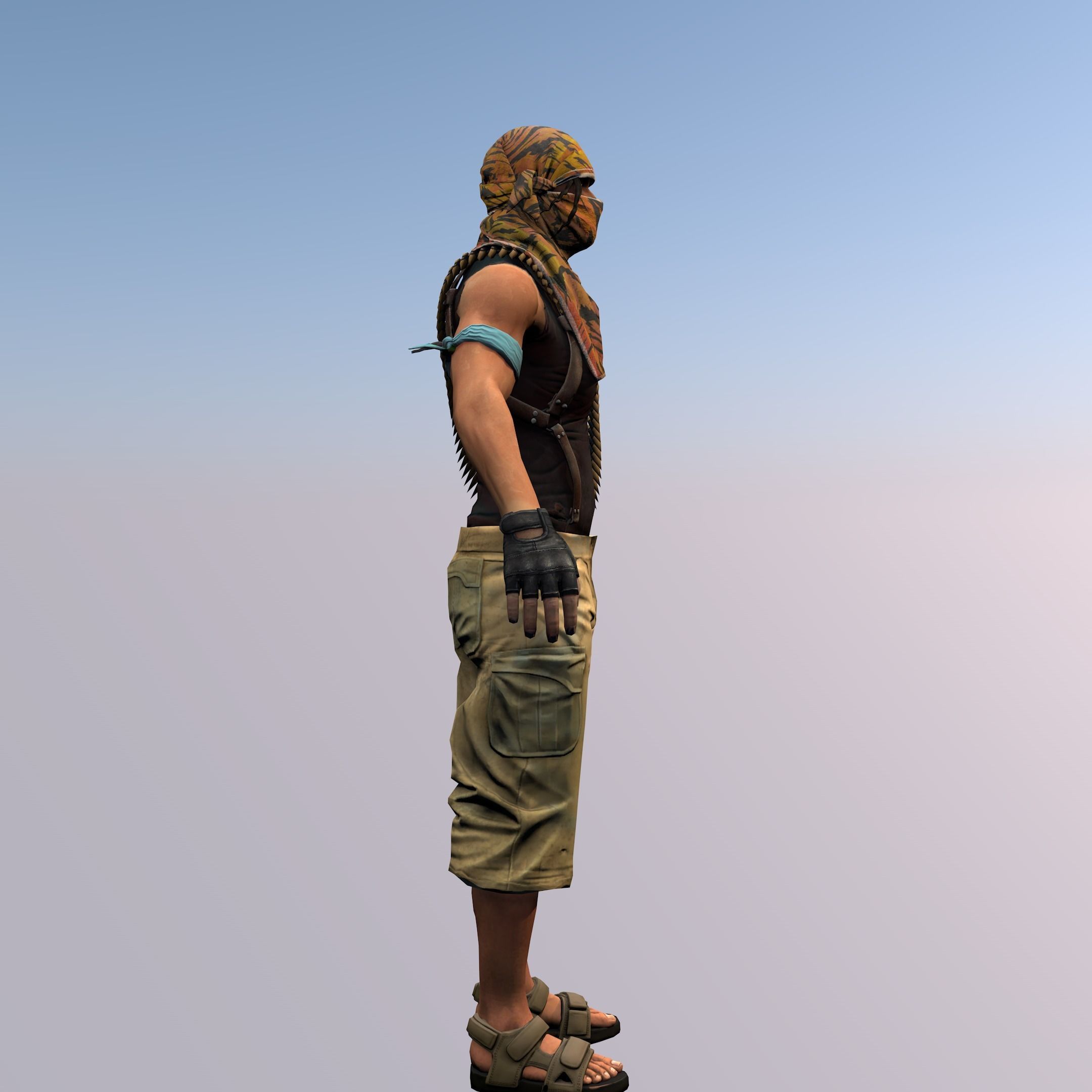 Agent from the game CSGO Hunter Aggressor 3D model_1
