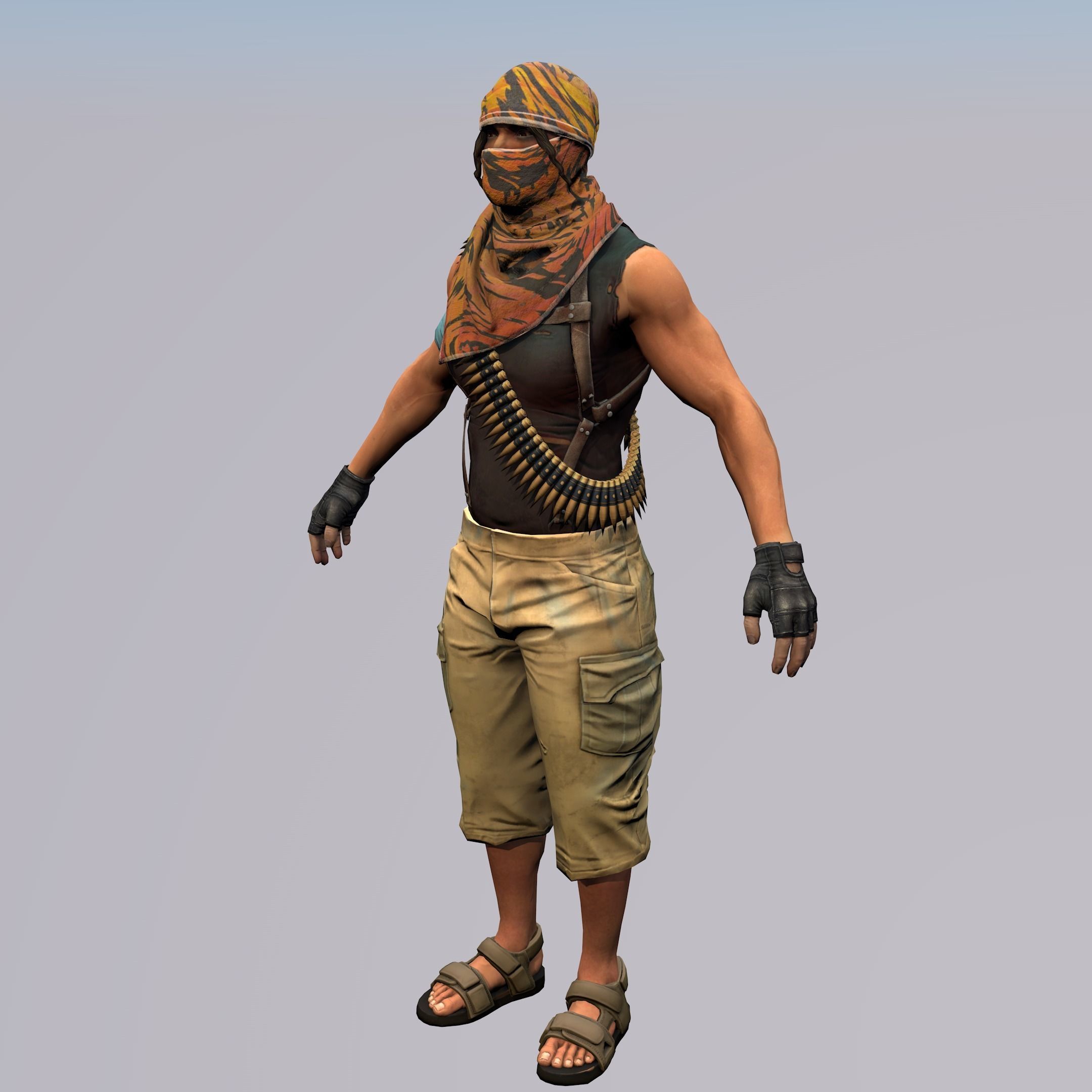Agent from the game CSGO Hunter Aggressor 3D model_4