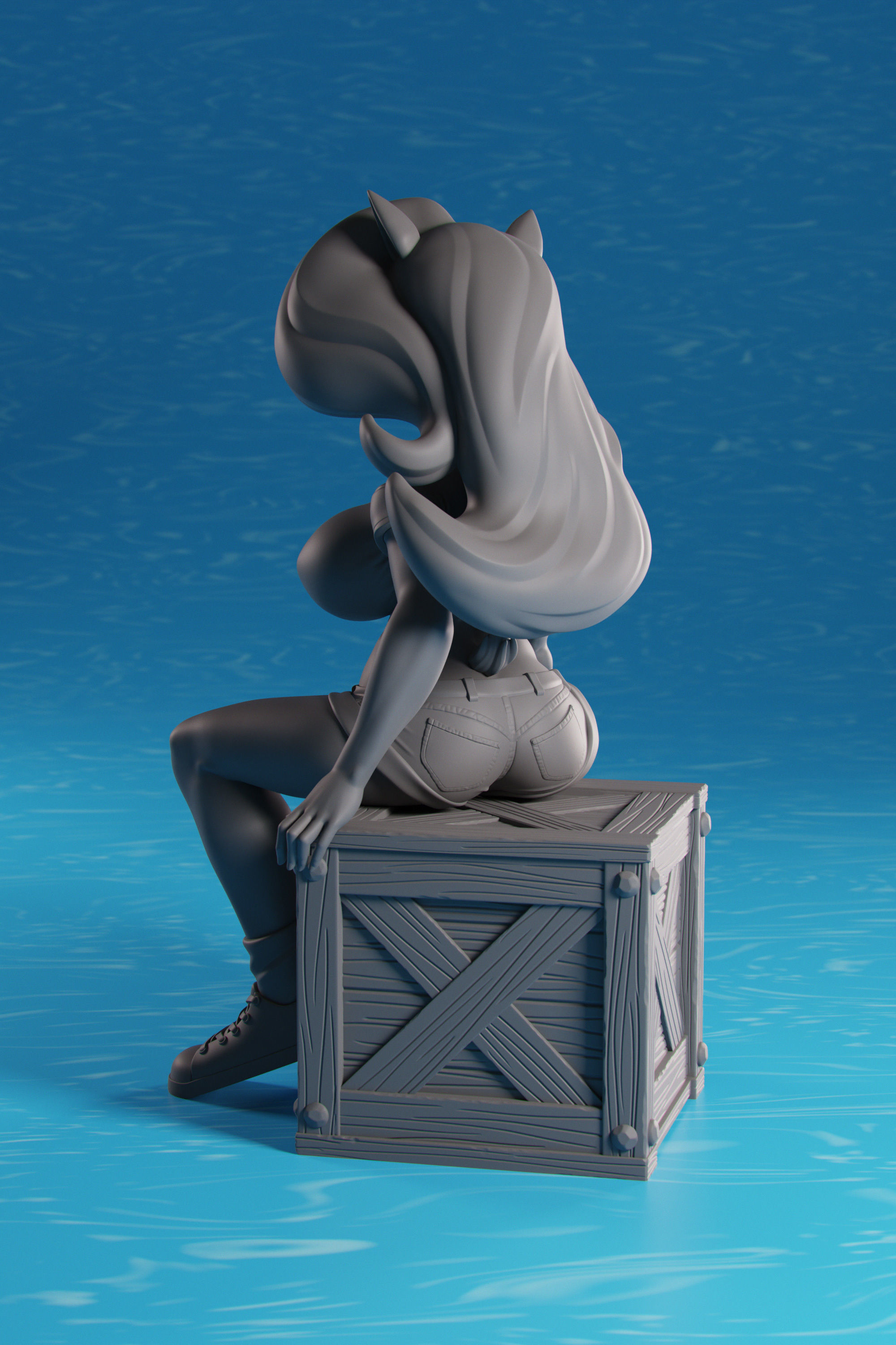 Tawna Bandicoot Figure Includes Extra Crate 3D print model_5