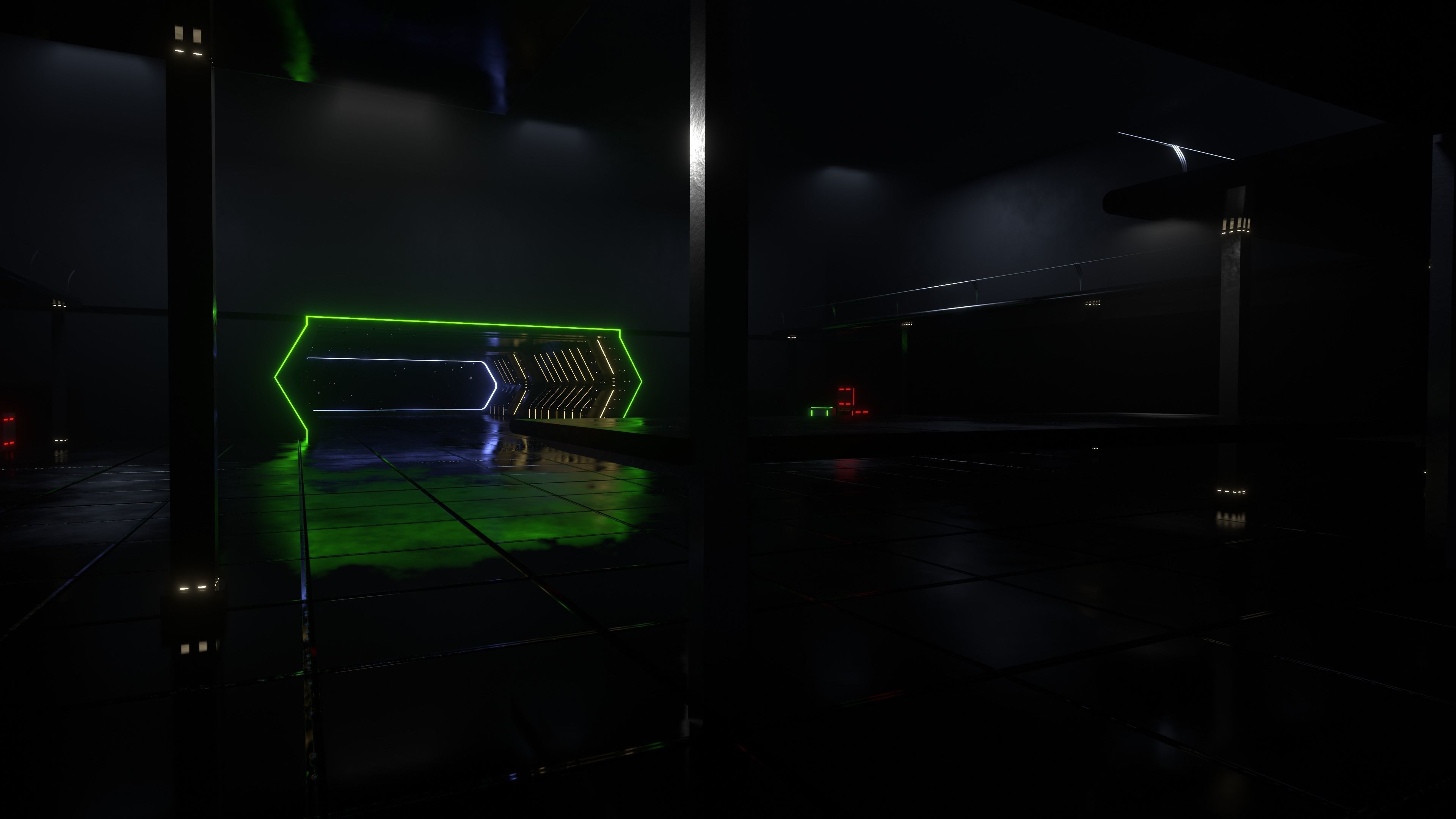 Star Wars Hangar Spaceship  Low-poly 3D model_21