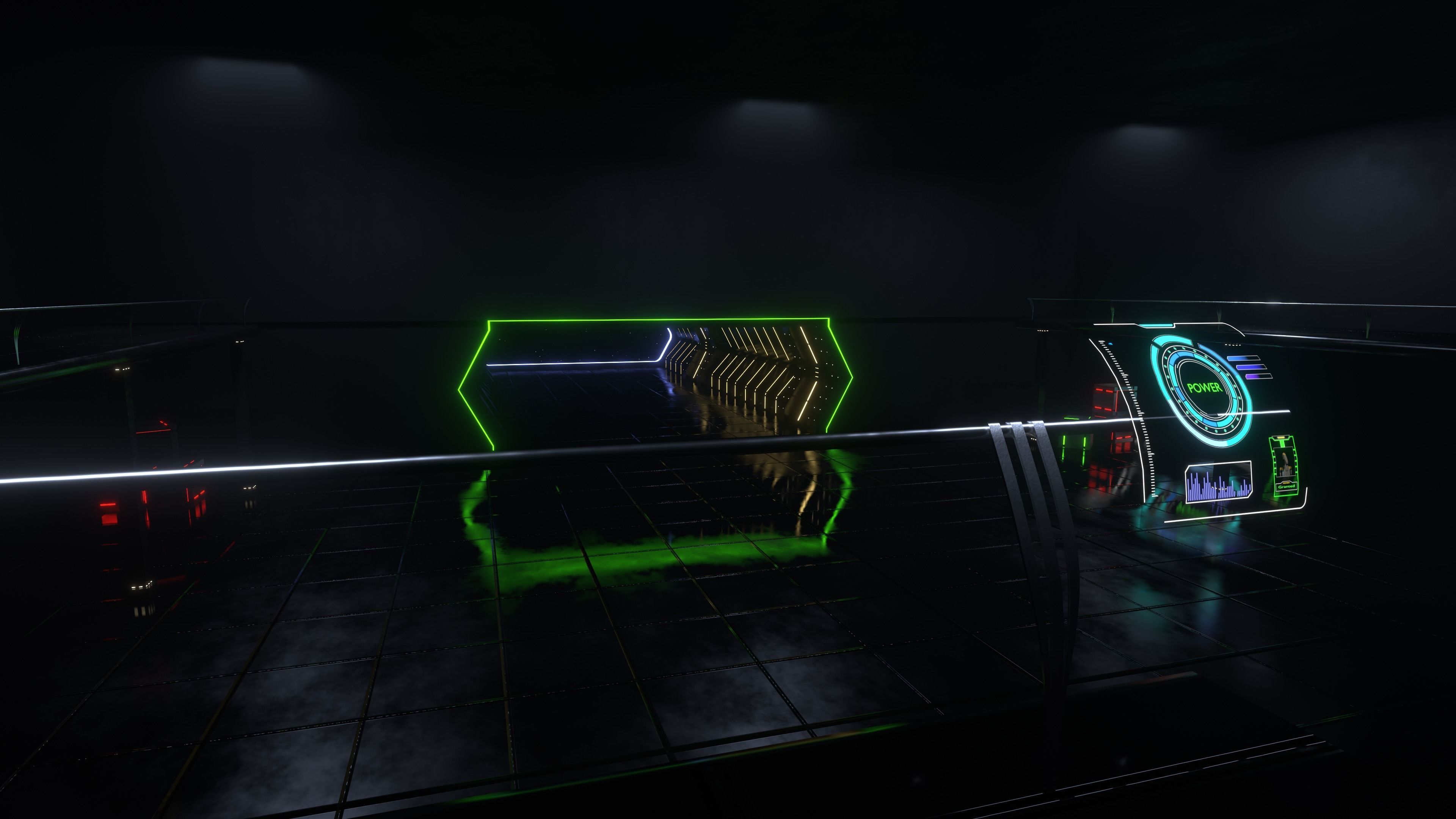 Star Wars Hangar Spaceship  Low-poly 3D model_13