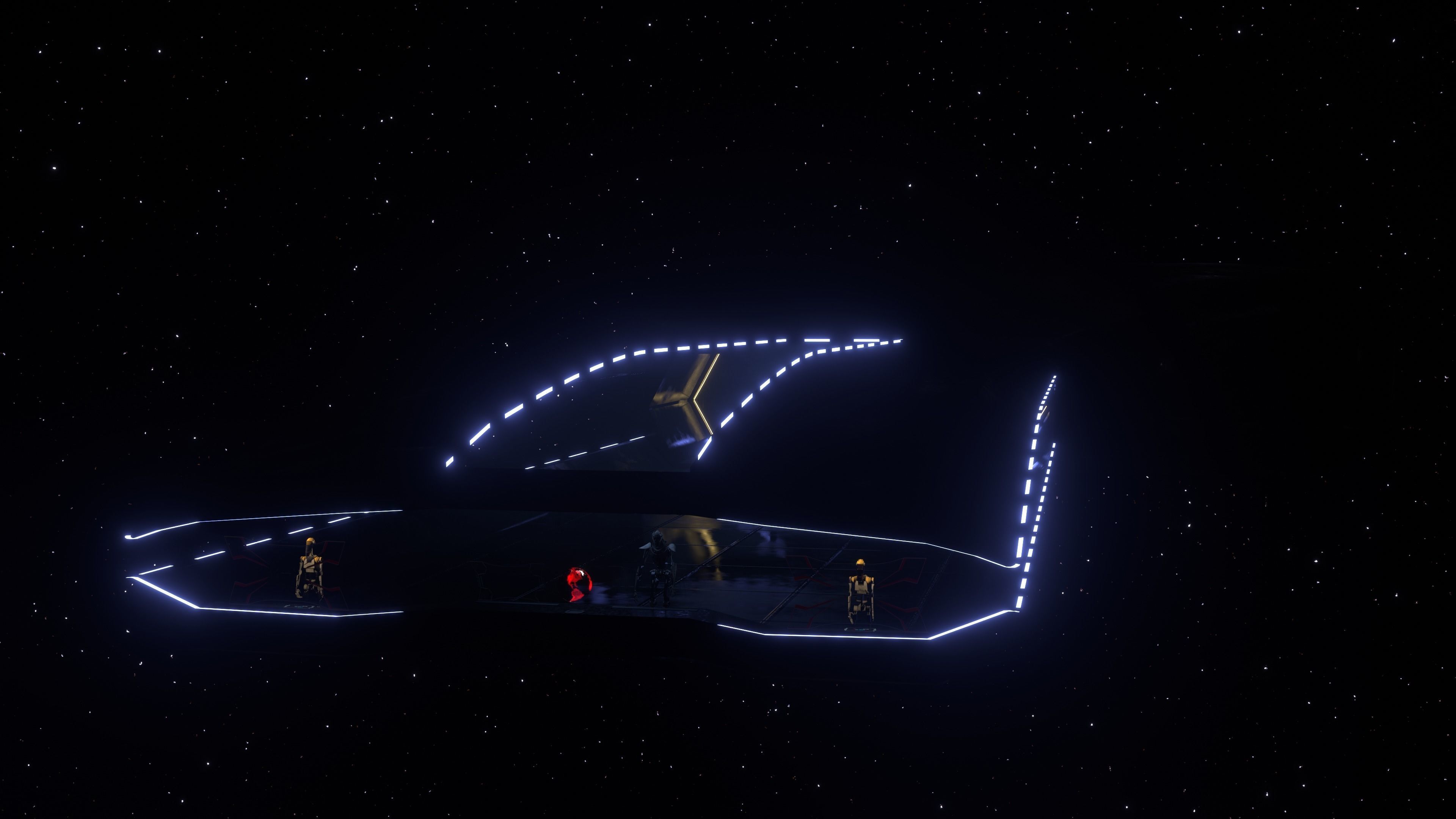 Star Wars Hangar Spaceship  Low-poly 3D model_4