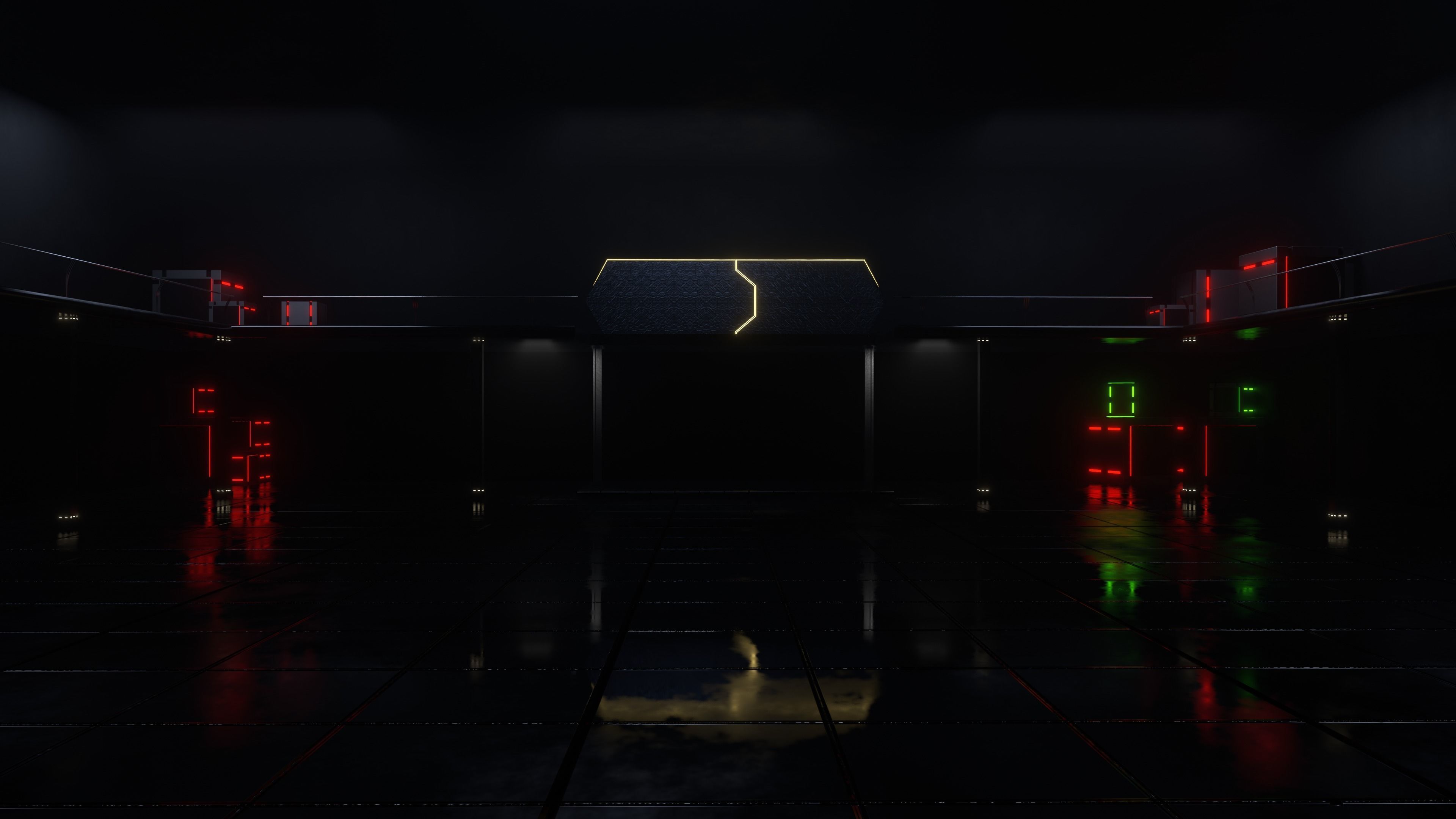 Star Wars Hangar Spaceship  Low-poly 3D model_19