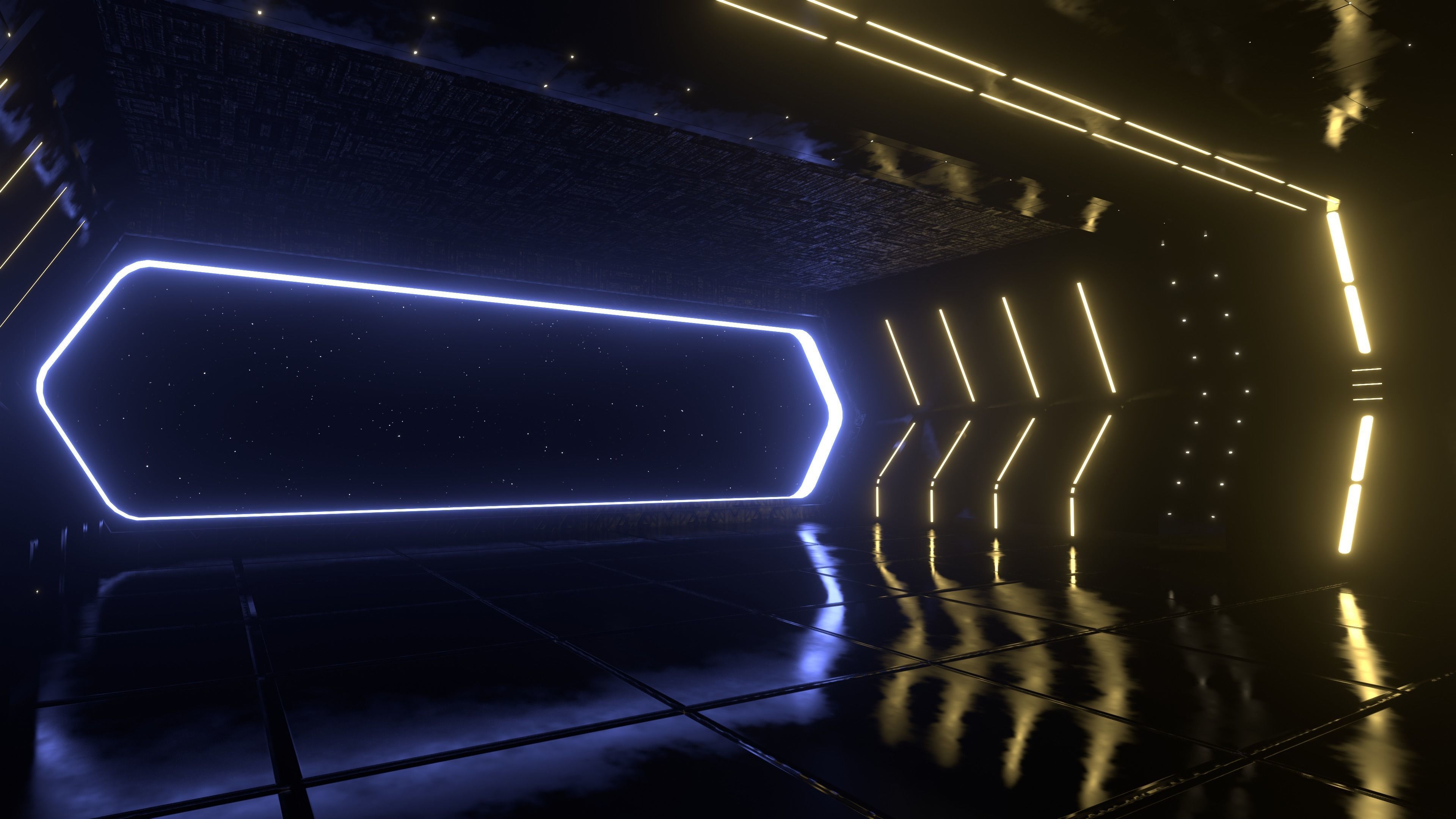 Star Wars Hangar Spaceship  Low-poly 3D model_25