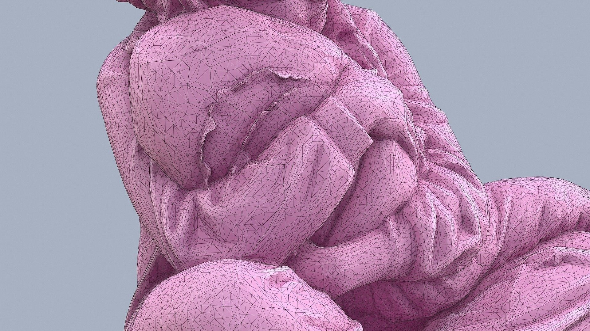 Cute Girl in Pajamas 3D model_11