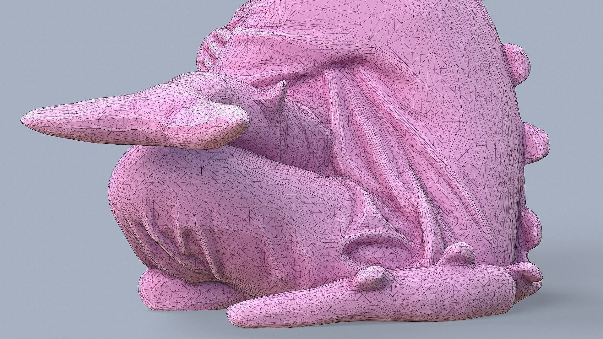 Cute Girl in Pajamas 3D model_15