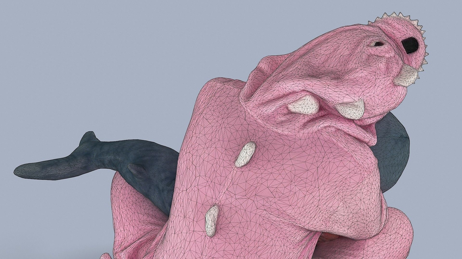 Cute Girl in Pajamas 3D model_18