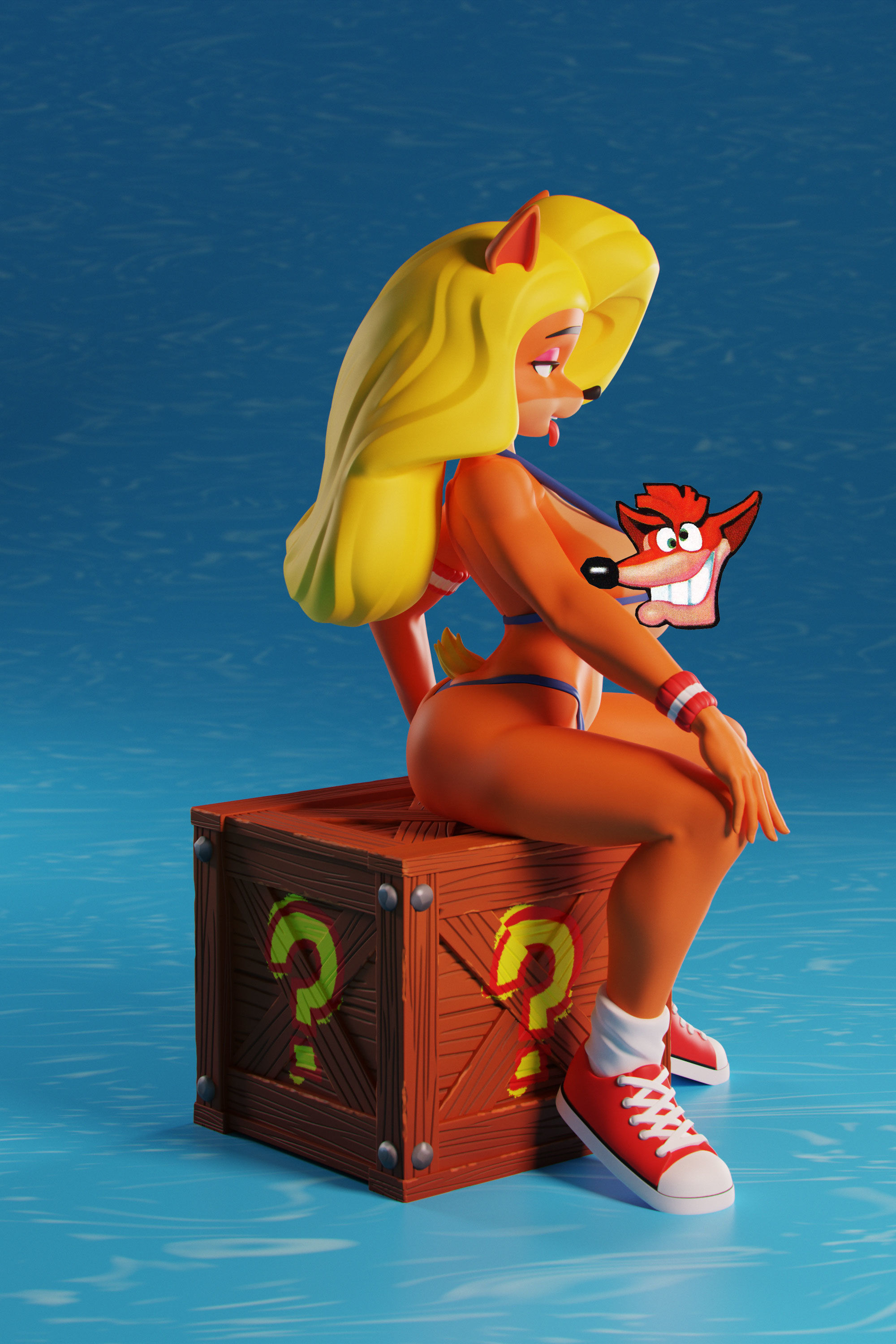 Tawna Bandicoot Figure Bikini Version 3D print model_2