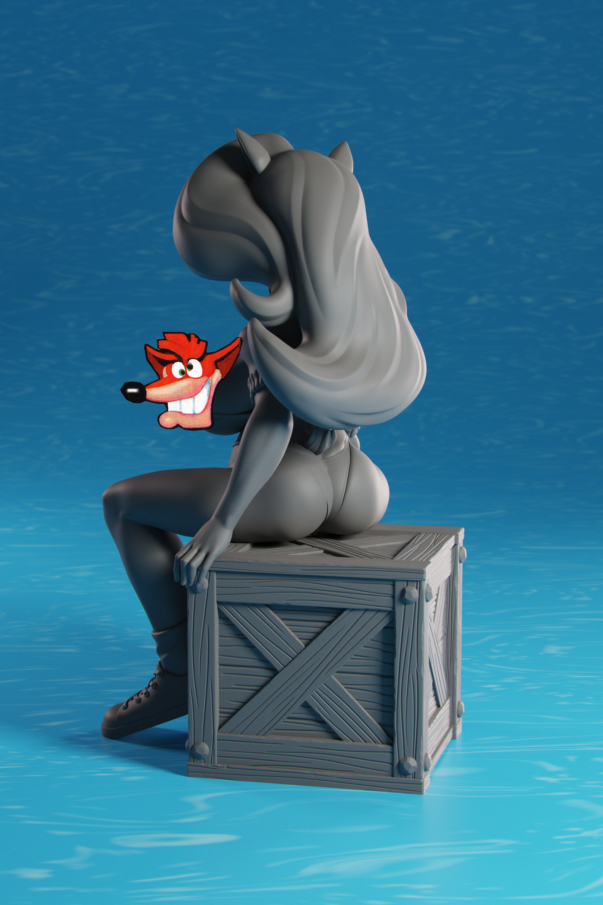 Tawna Bandicoot Figure Bikini Version 3D print model_5