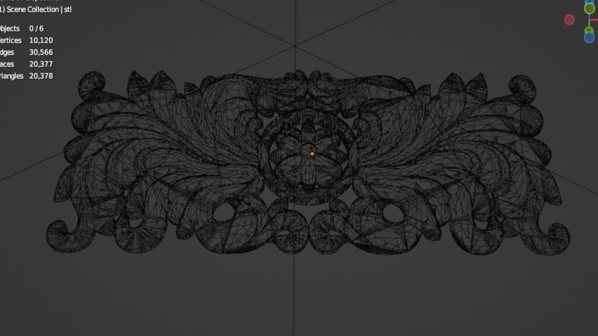 Classic decor ornament 94 3D model_6