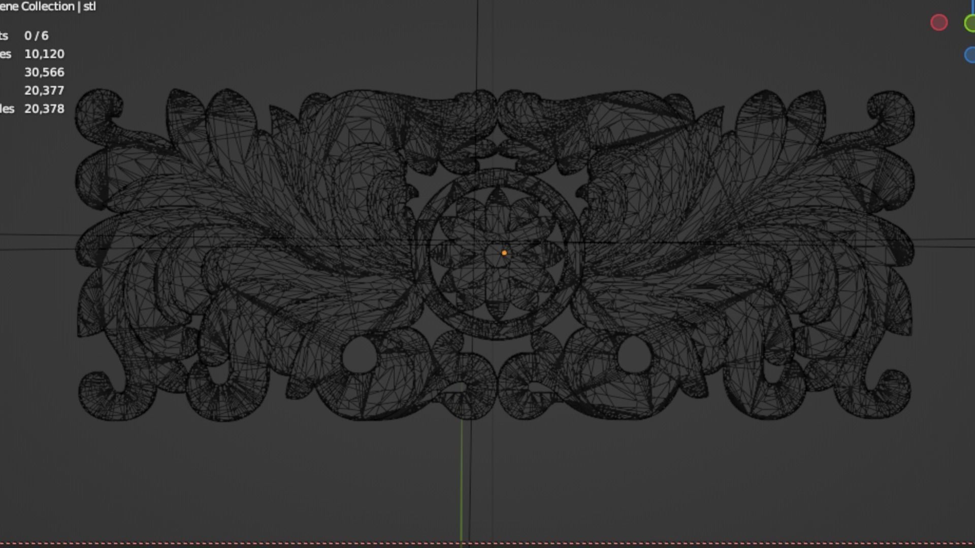 Classic decor ornament 94 3D model_5