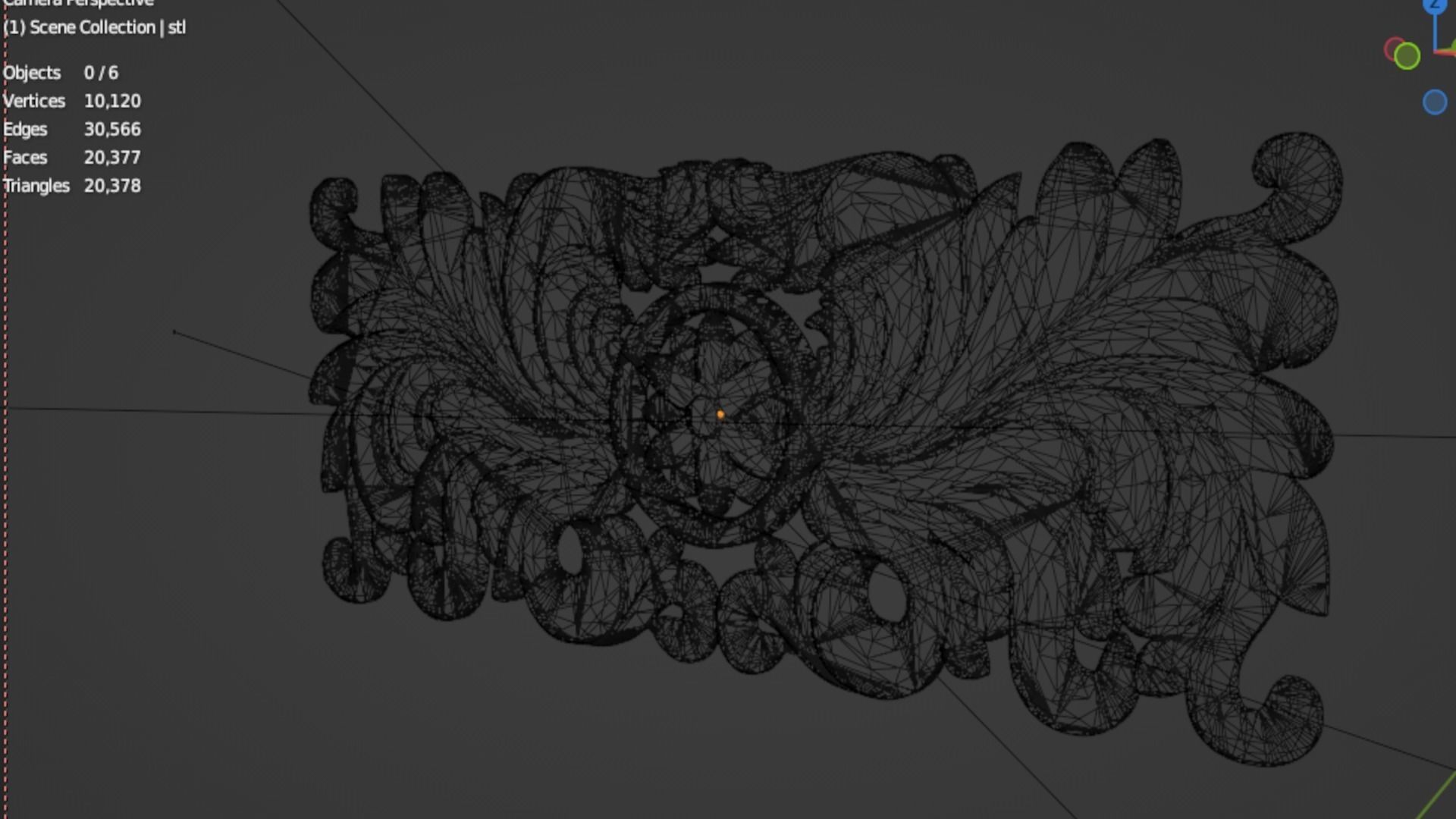 Classic decor ornament 94 3D model_7