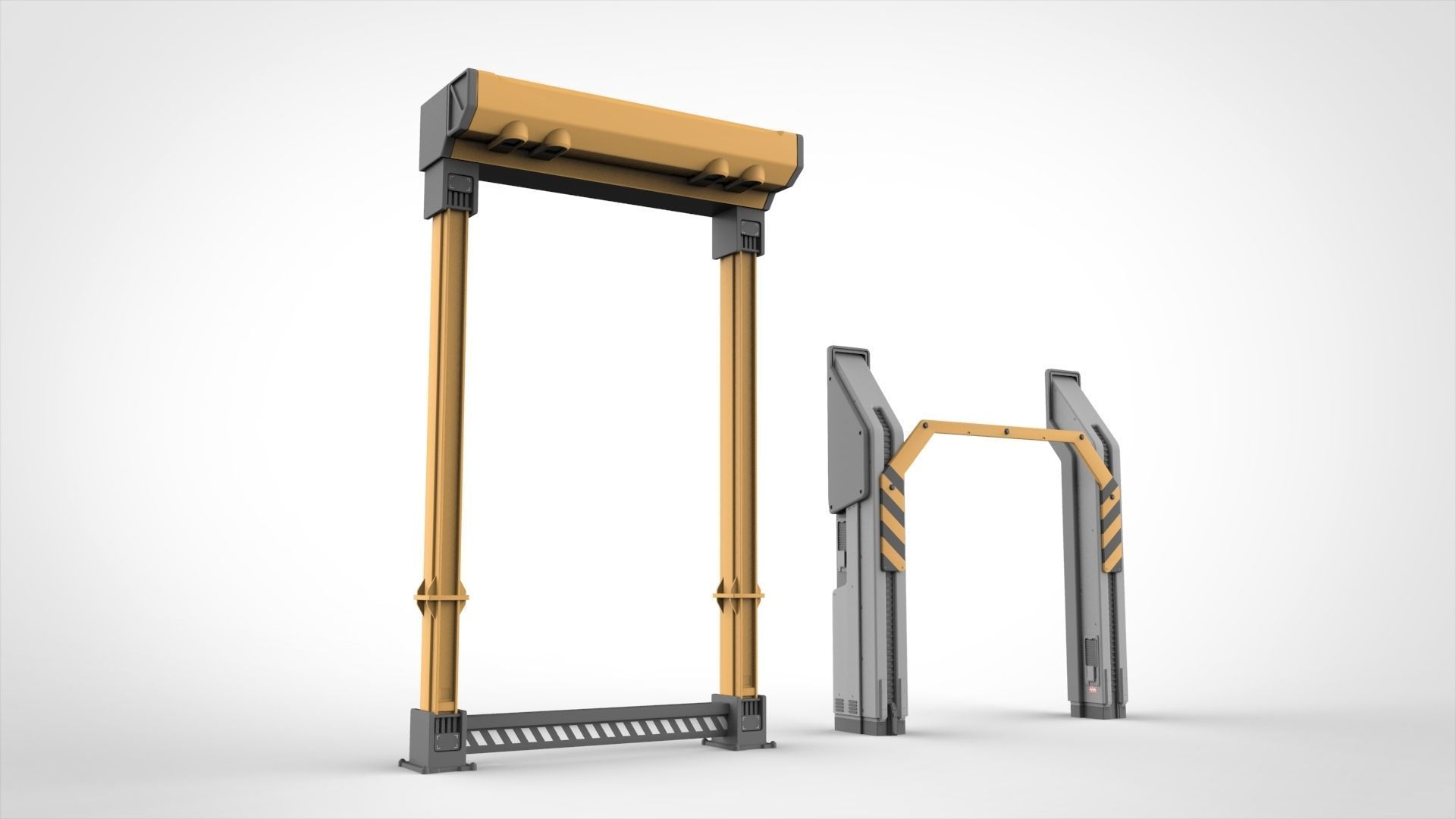 sci-fi Architecture kitbash 36 3D model_20