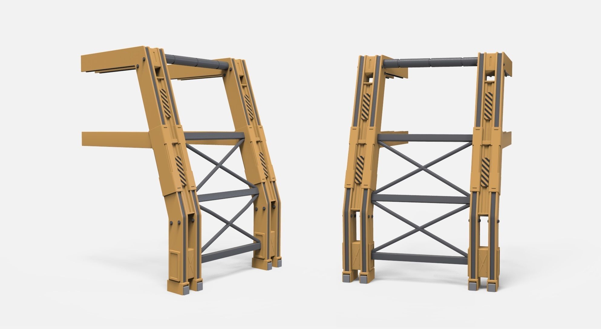 sci-fi Architecture kitbash 36 3D model_7