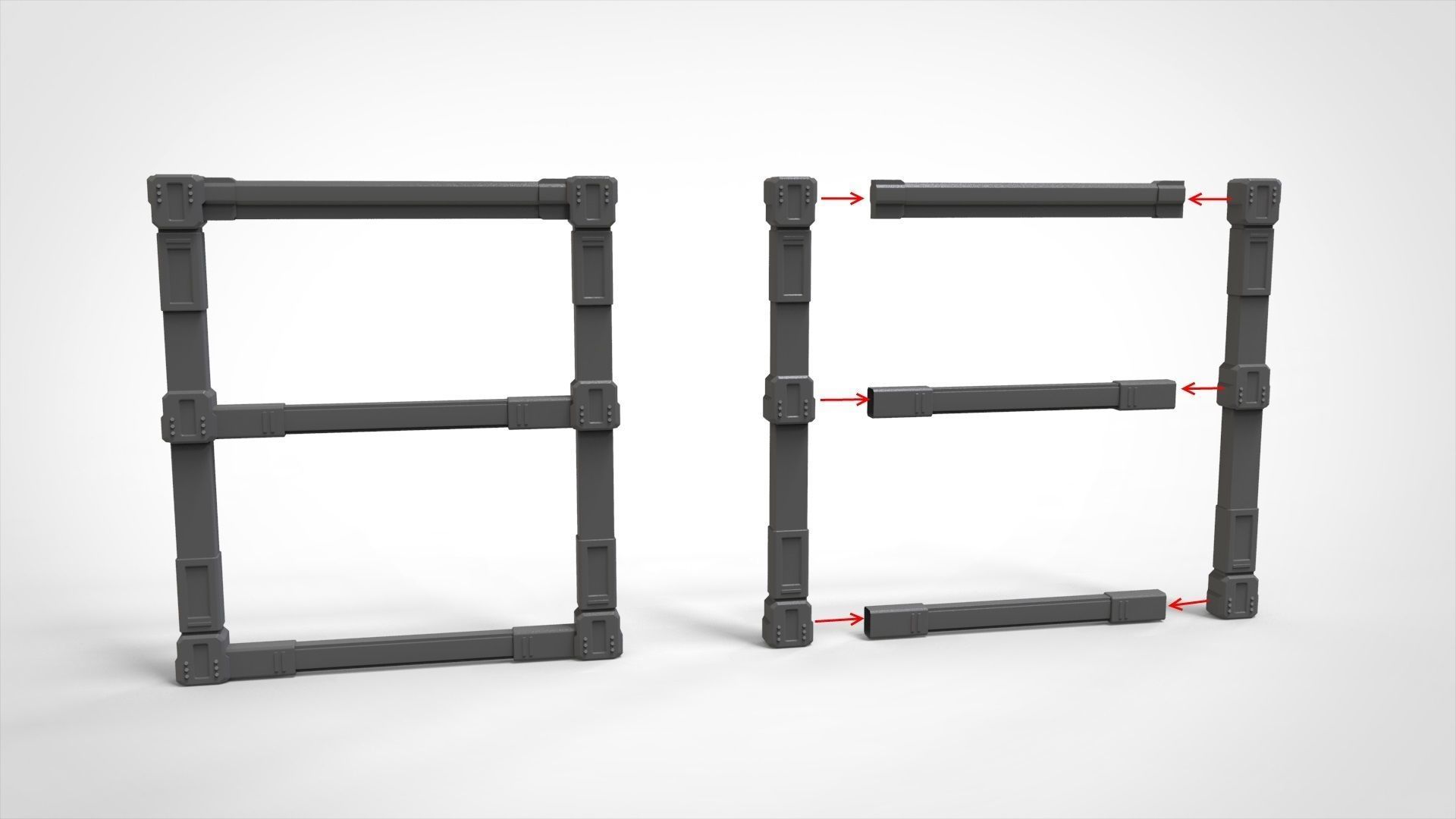 sci-fi Architecture kitbash 36 3D model_12