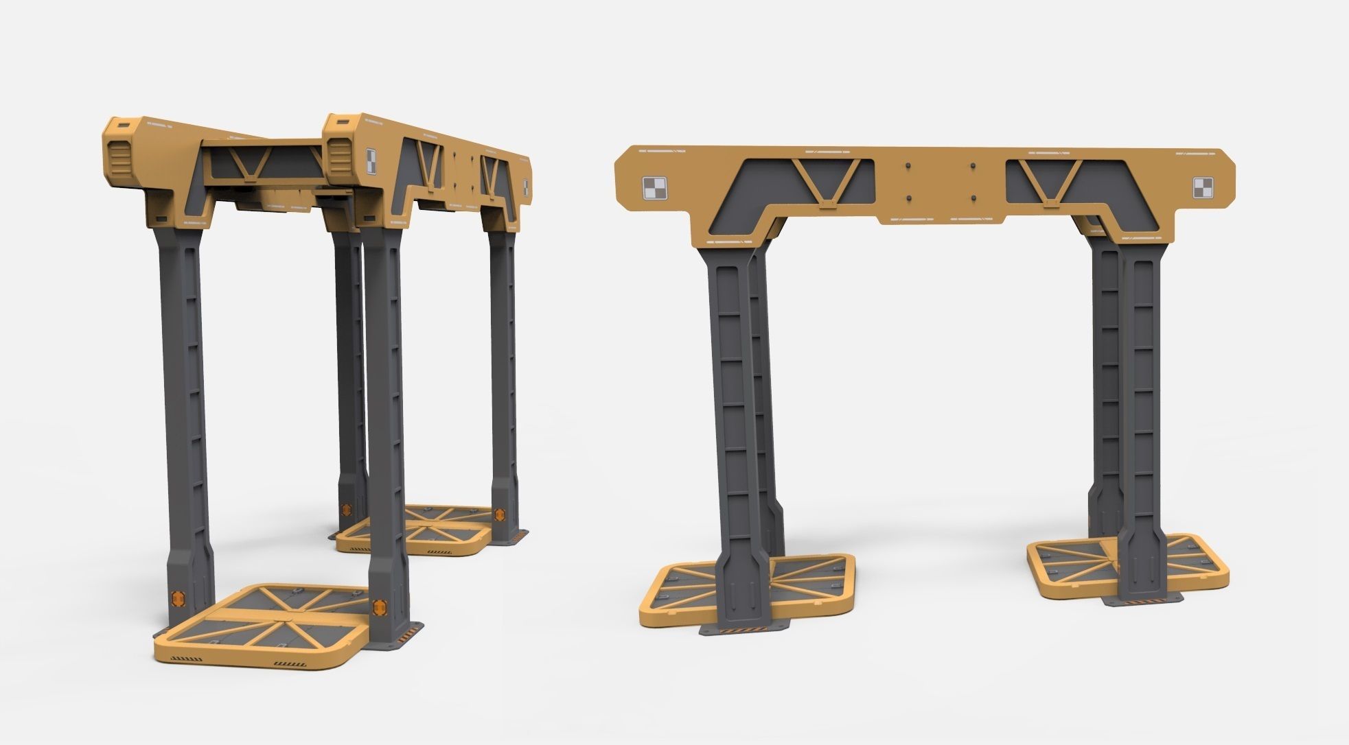 sci-fi Architecture kitbash 36 3D model_17