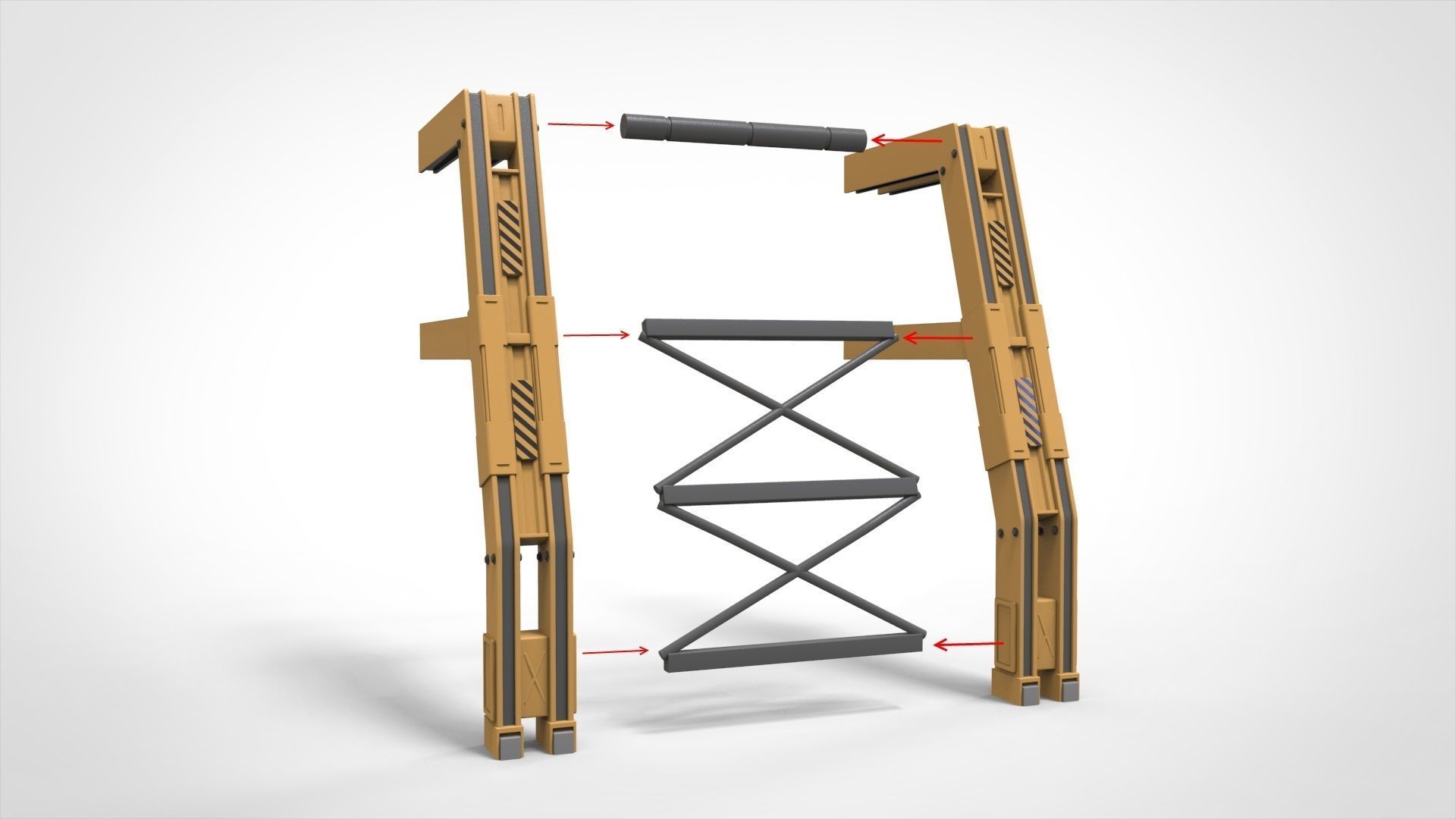 sci-fi Architecture kitbash 36 3D model_9