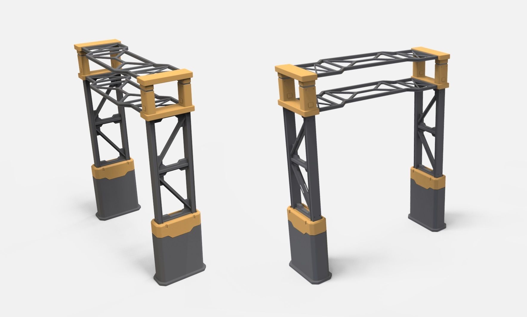 sci-fi Architecture kitbash 36 3D model_11