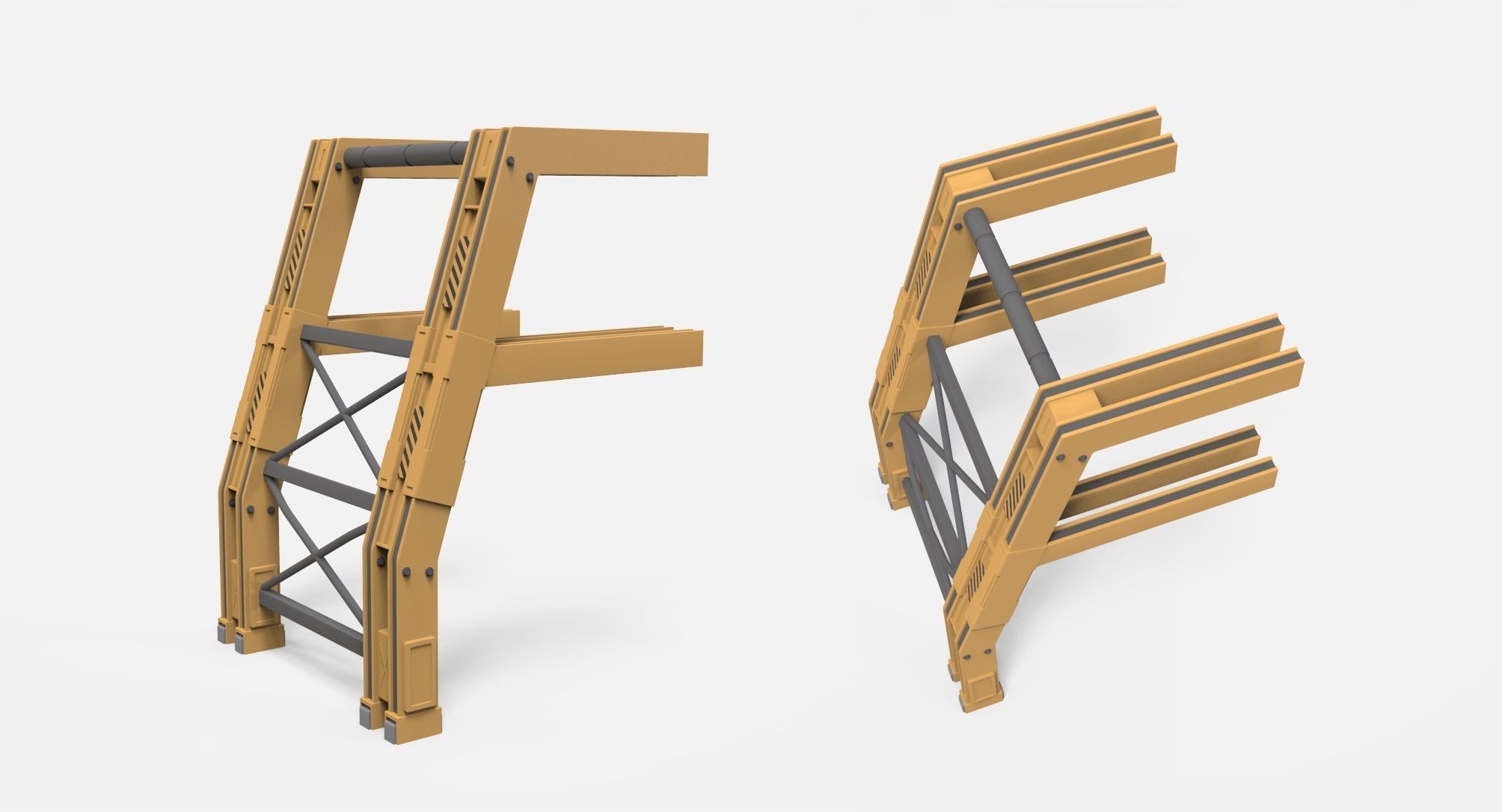 sci-fi Architecture kitbash 36 3D model_8