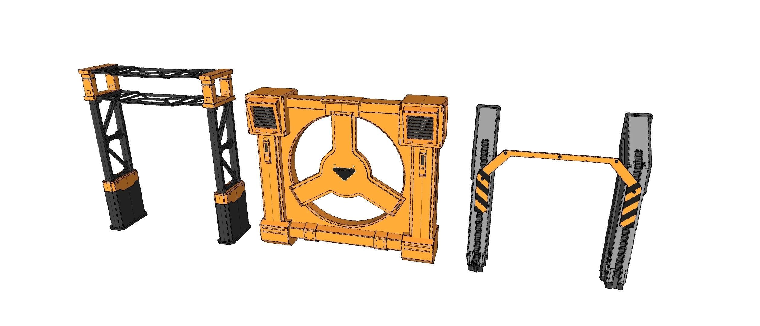 sci-fi Architecture kitbash 36 3D model_31