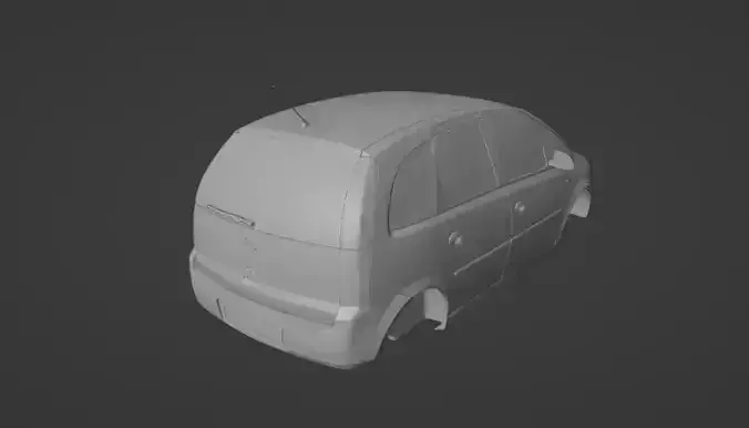 Opel meriva  Semi Separated 3D Detail high poly  3D model