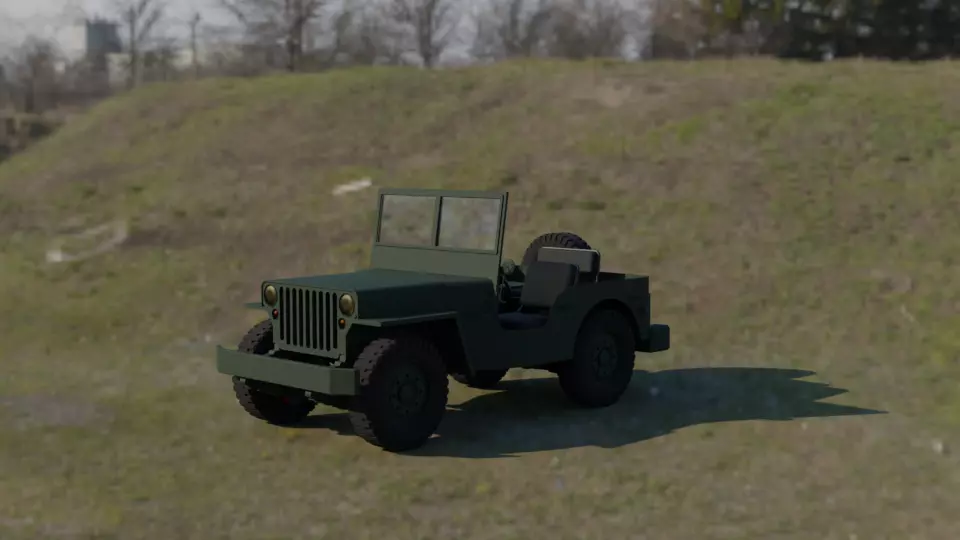 Willys Jeep Free 3D model