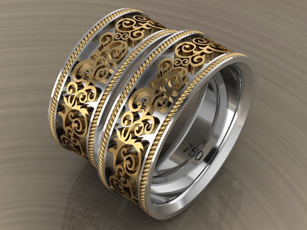 ring set 34 collection1 3D print model_7