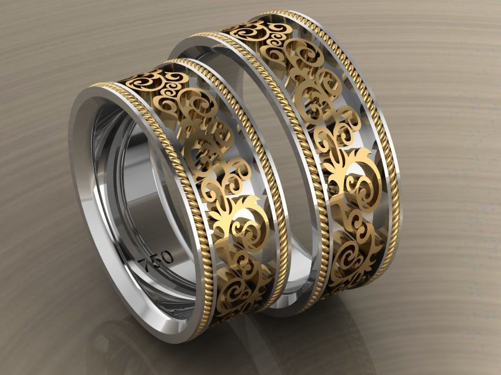 ring set 34 collection1 3D print model_2