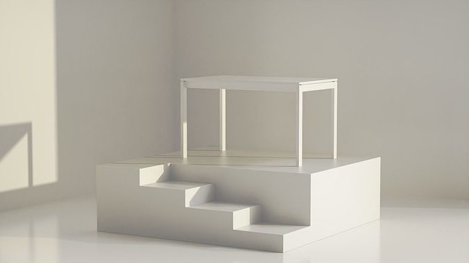IKEA Melltorp Table Low-poly 3D model