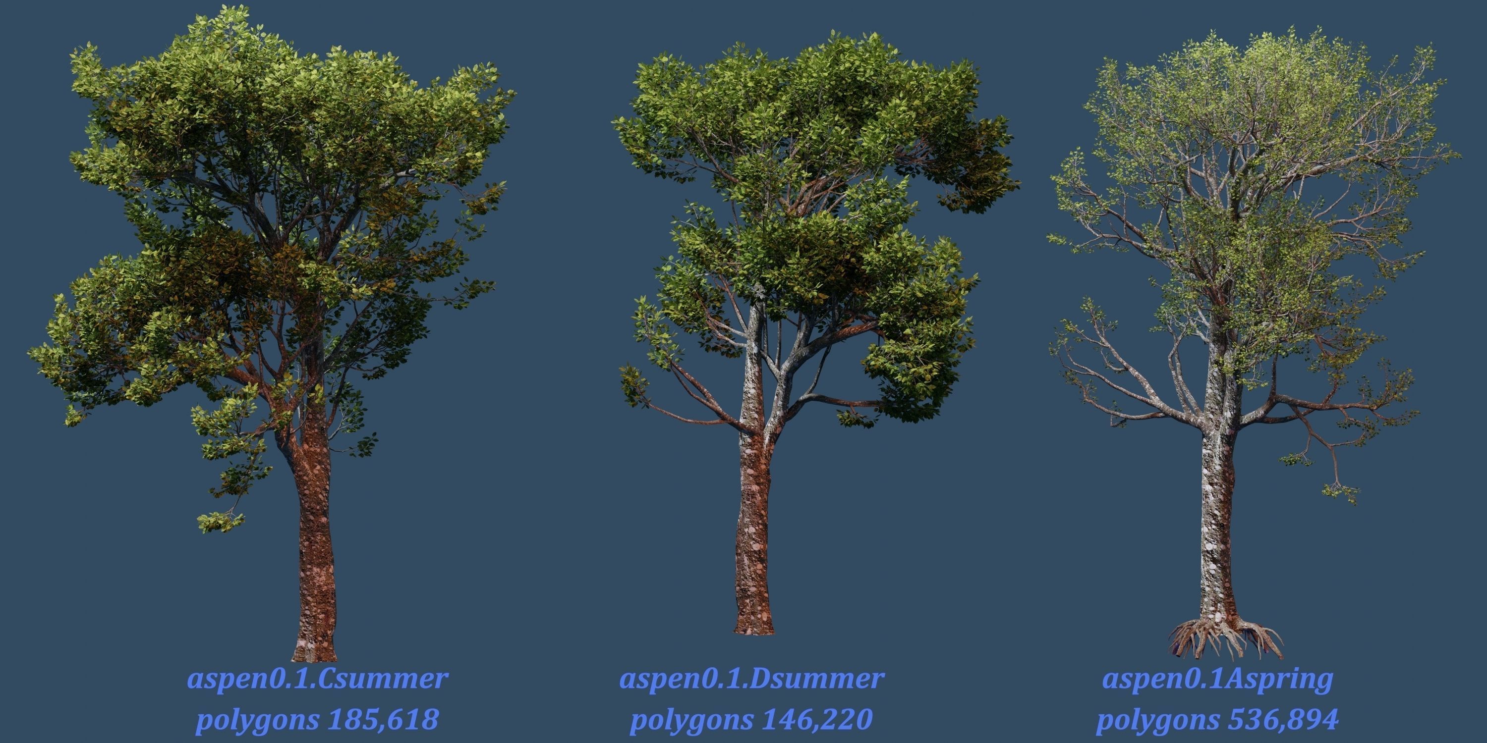 Aspen Tree Ver 0-1-9in1 3D model_10