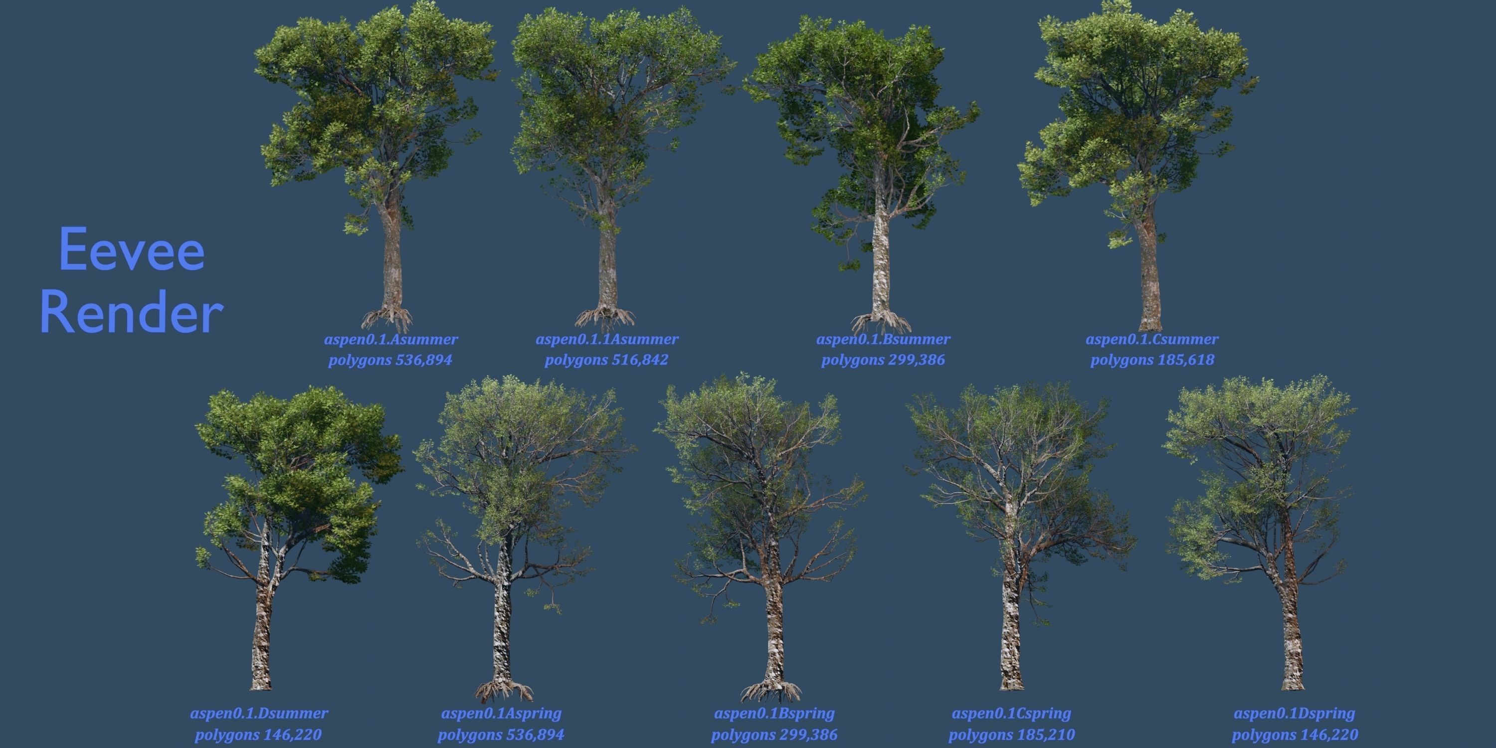 Aspen Tree Ver 0-1-9in1 3D model_6