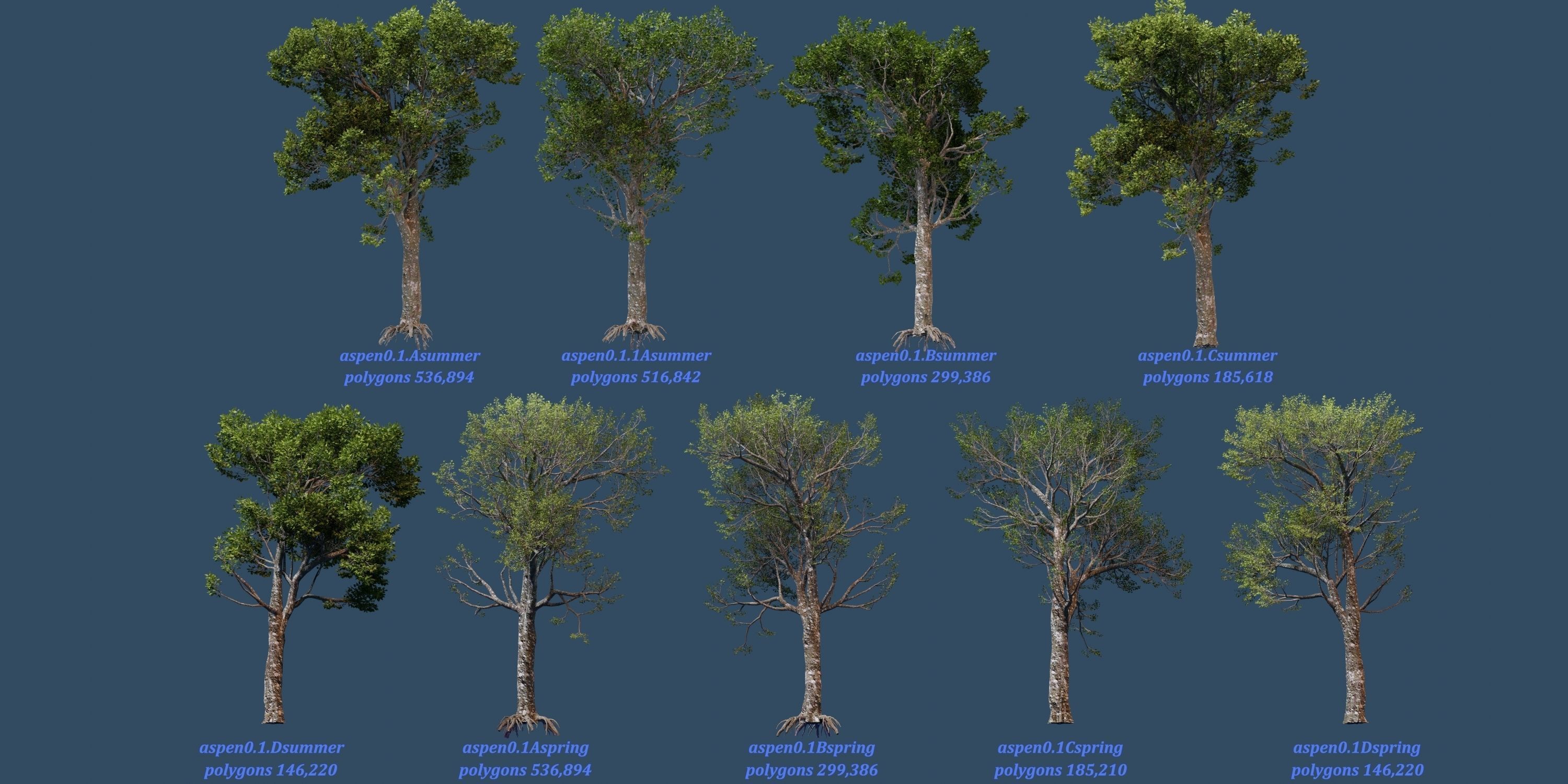 Aspen Tree Ver 0-1-9in1 3D model_5