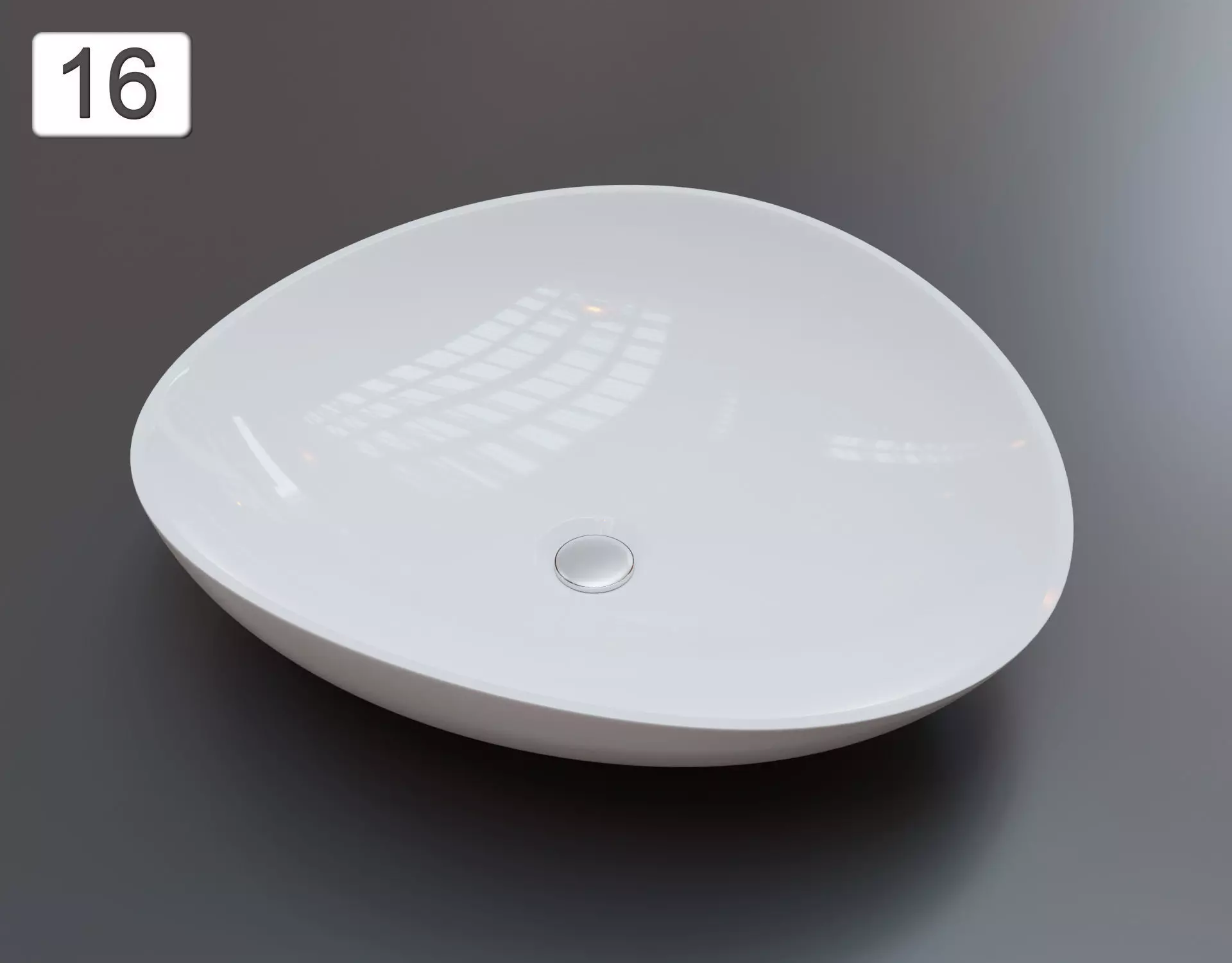 Vessel Sink Number 16 Low-poly 3D model_0