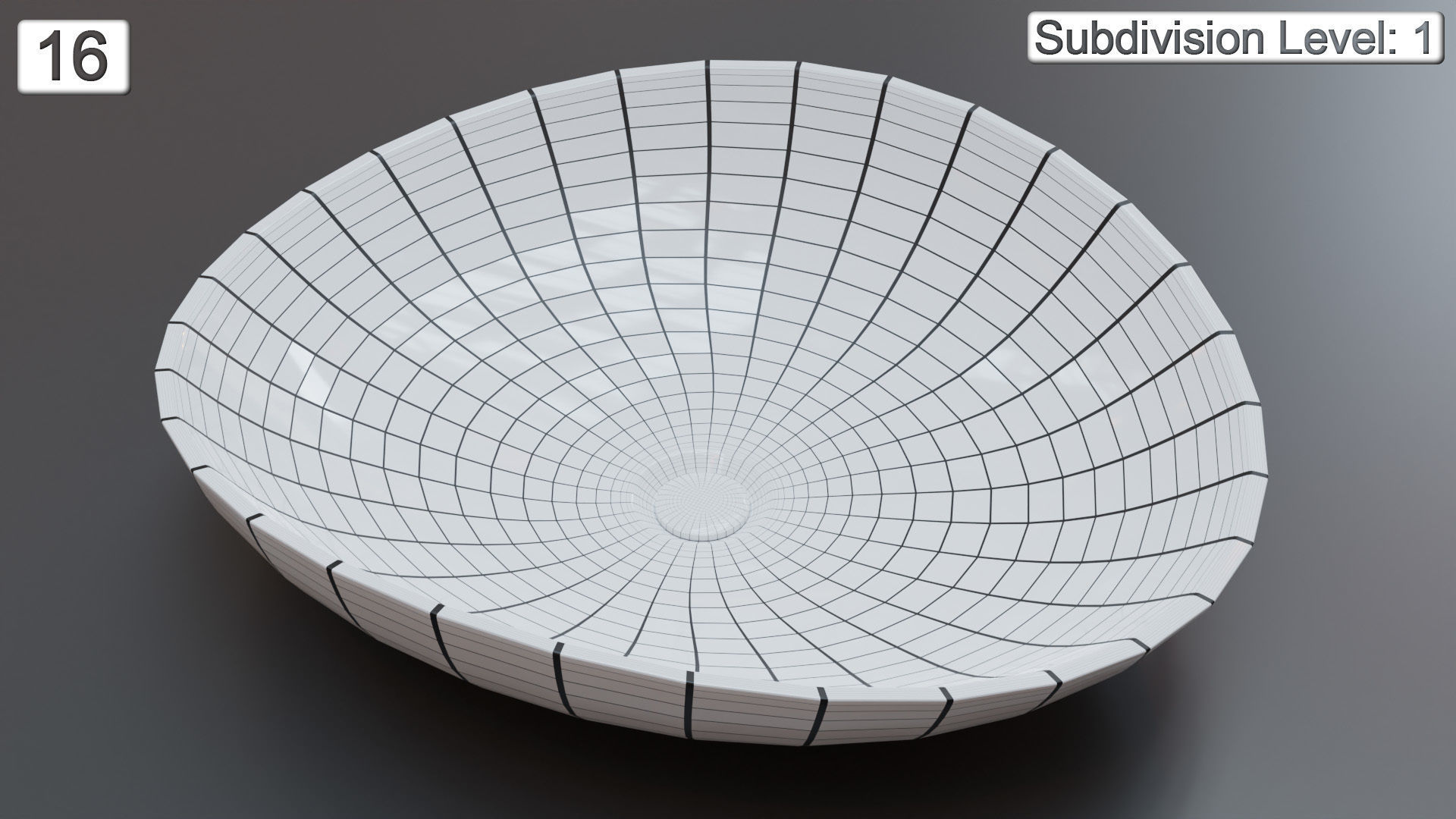 Vessel Sink Number 16 Low-poly 3D model_5