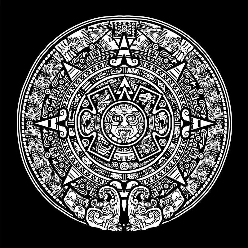 Mayan calendar 3D print model_0