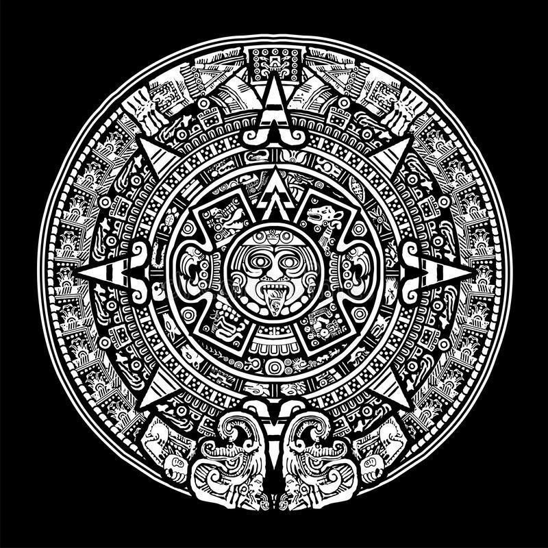 Mayan calendar 3D print model_7