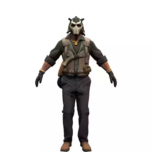  Agent from the game CSGO Sir Darryl Professionals 3D model