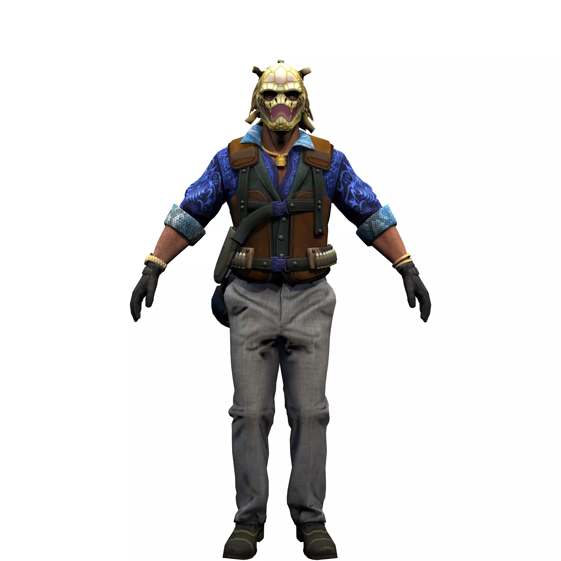 Agent from the game CSGO  Sir Darryl Professionals 3D model_0