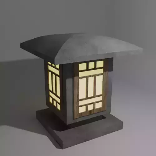 concrete lantern