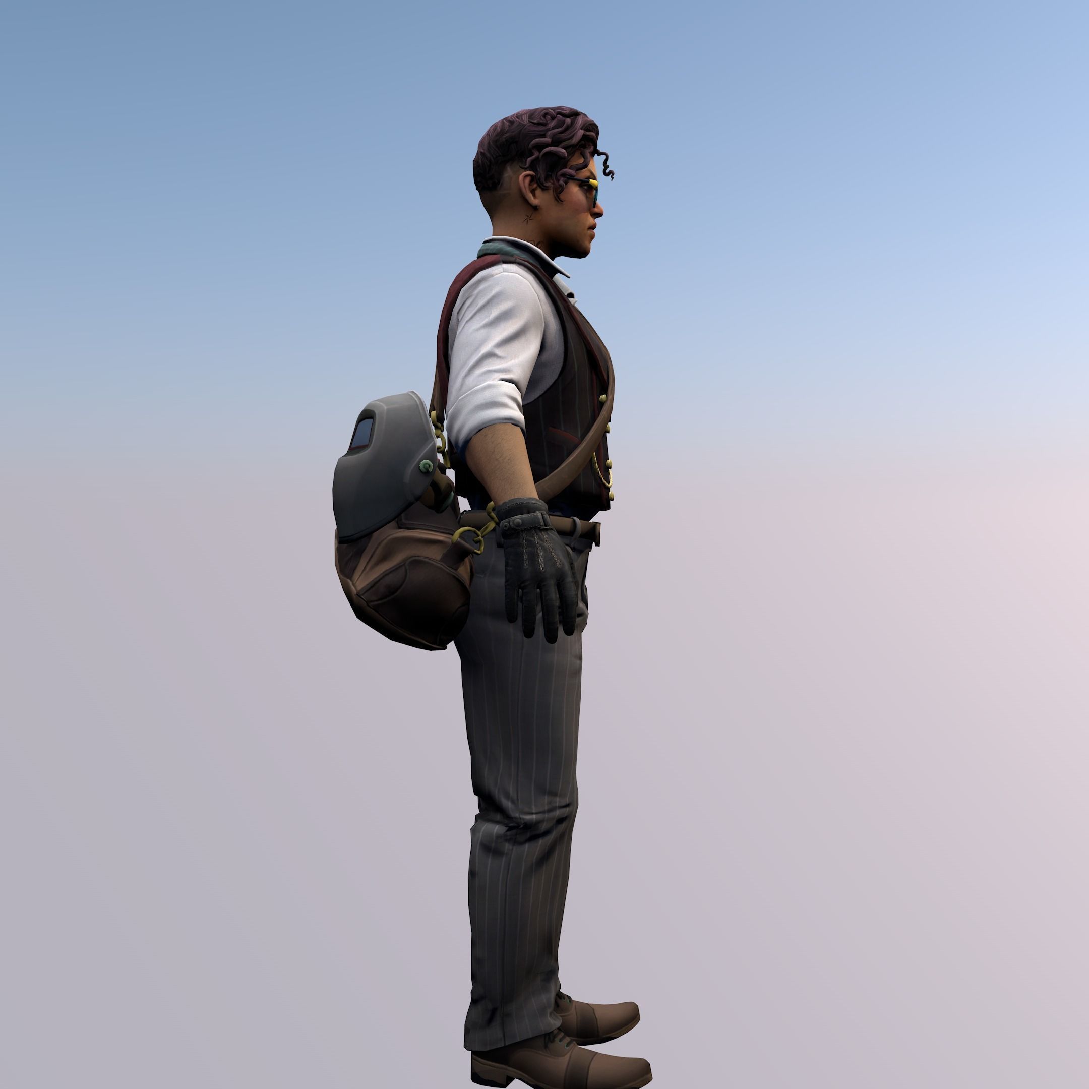 Agent from the game CSGO Burglar Voltzmann Professionals 3D model_1