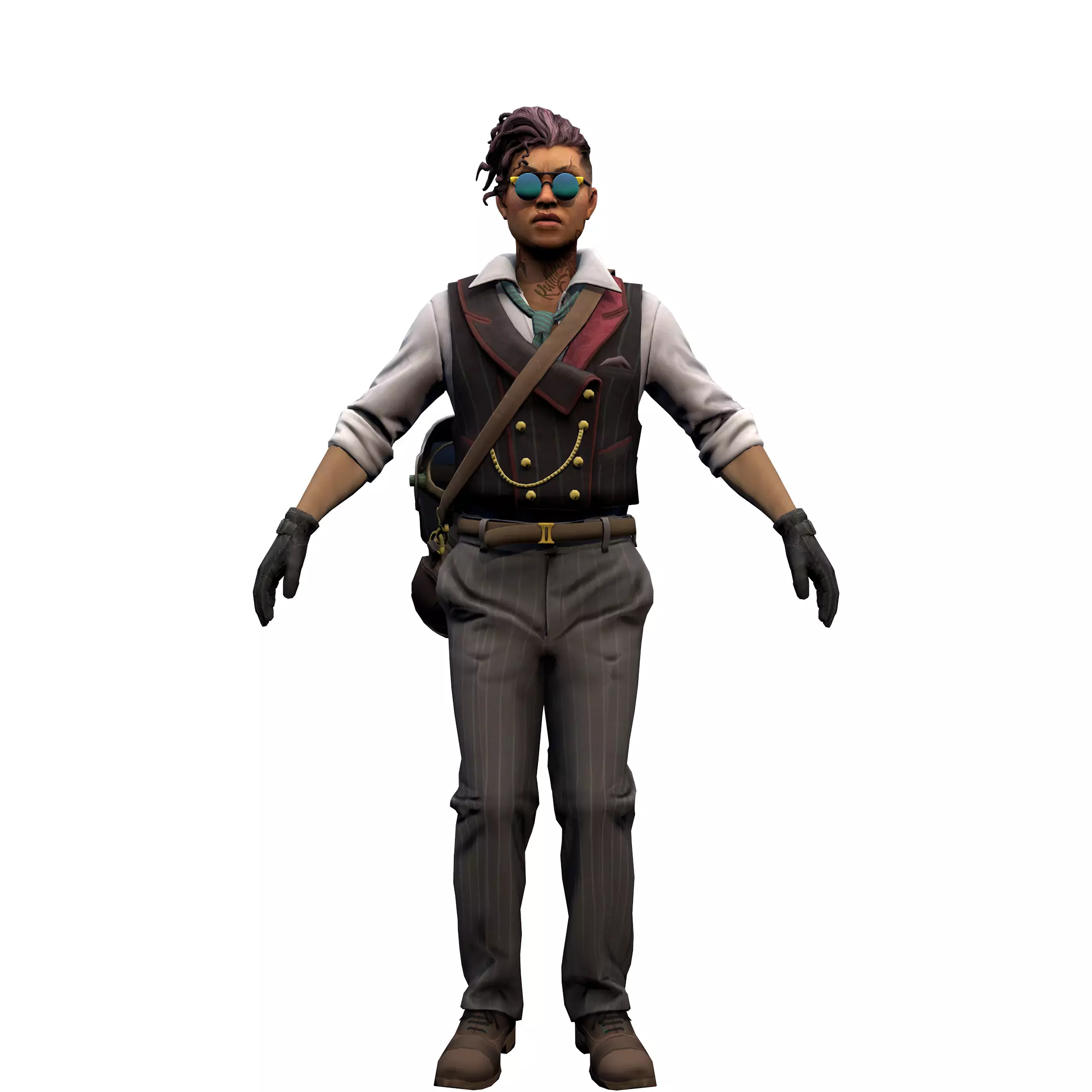 Agent from the game CSGO Burglar Voltzmann Professionals 3D model_0