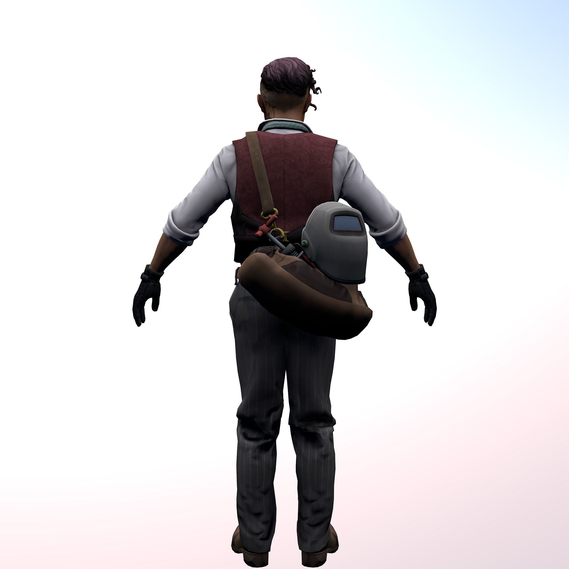 Agent from the game CSGO Burglar Voltzmann Professionals 3D model_2
