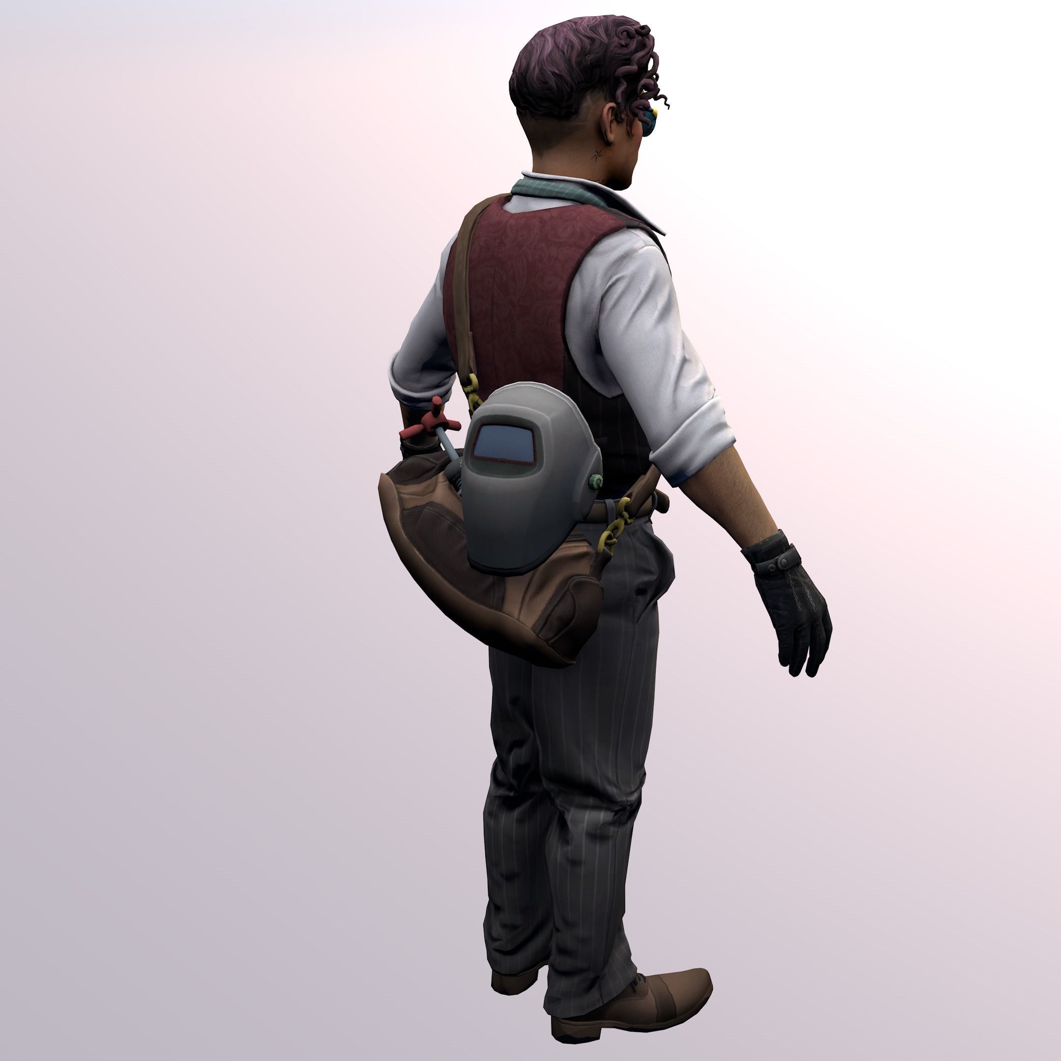 Agent from the game CSGO Burglar Voltzmann Professionals 3D model_6