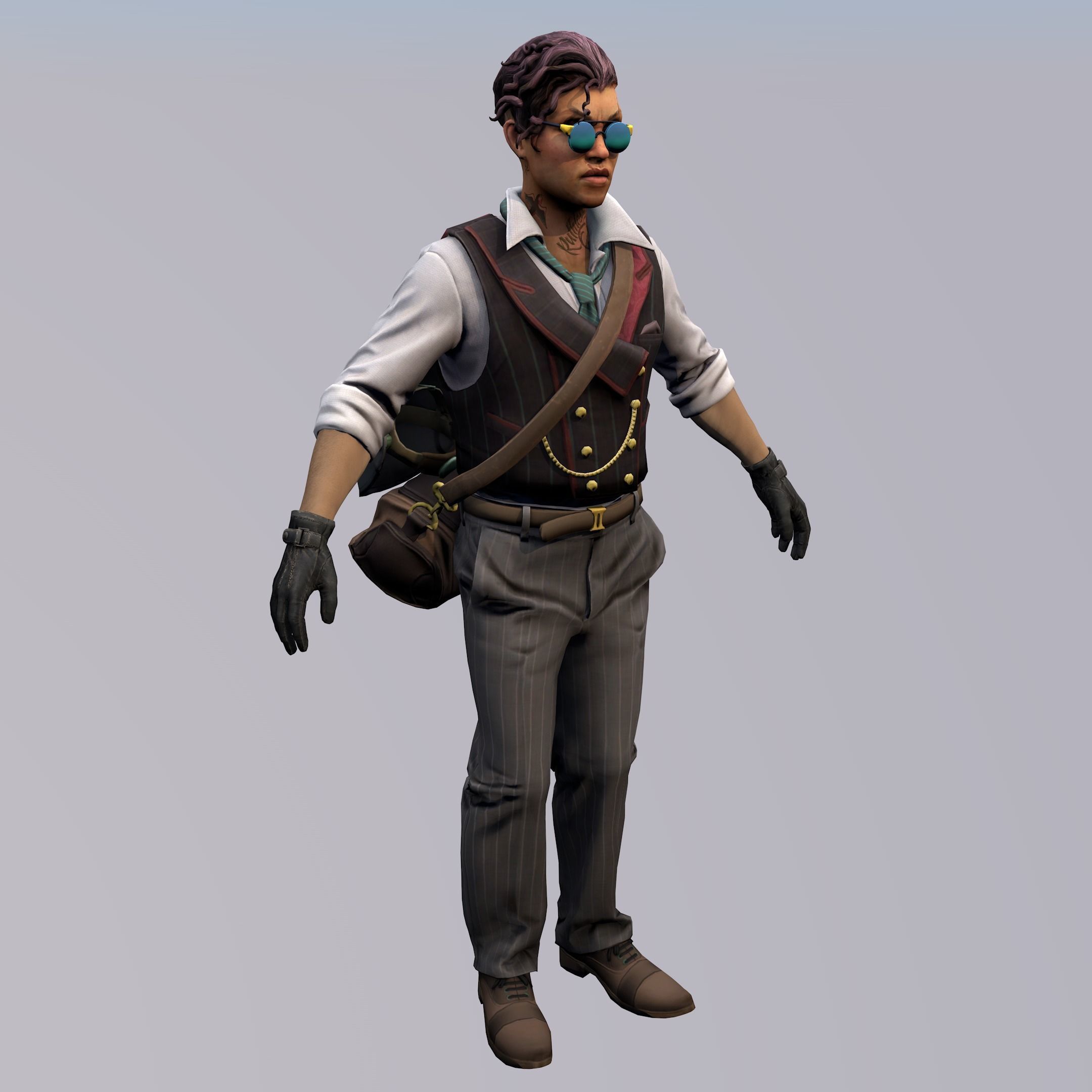 Agent from the game CSGO Burglar Voltzmann Professionals 3D model_3