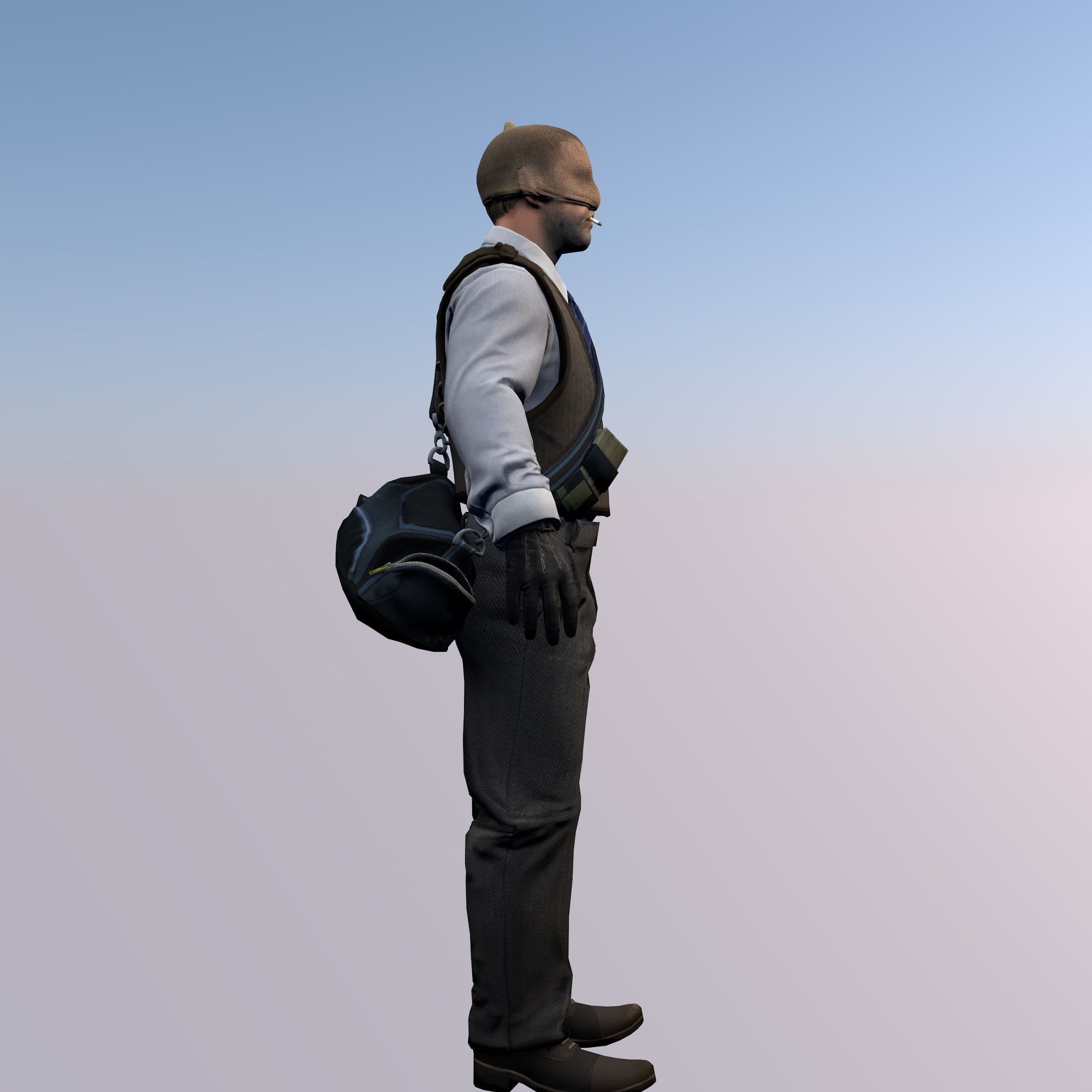 Agent from the game CSGO Number K Professionals 3D model | CGTrader