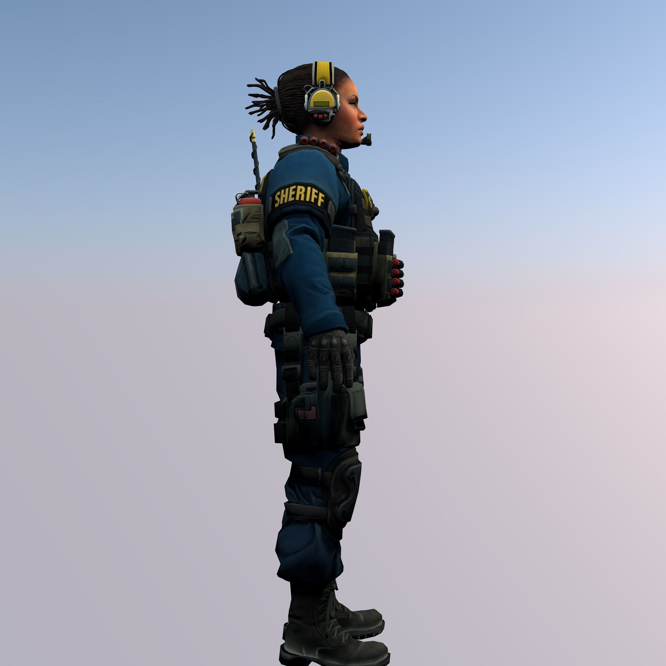 Agent from the game CSGO Commander May Jamison SWAT 3D model_1