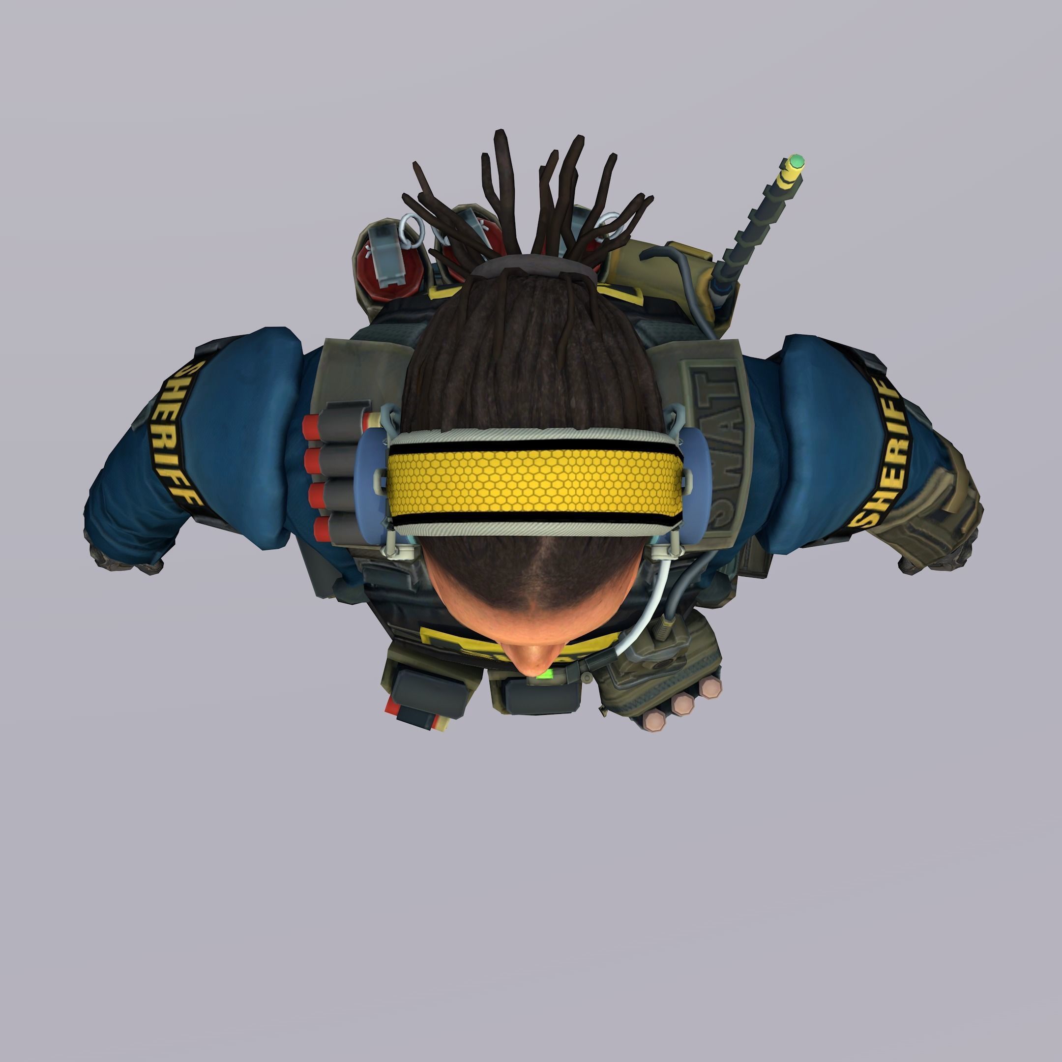 Agent from the game CSGO Commander May Jamison SWAT 3D model_7